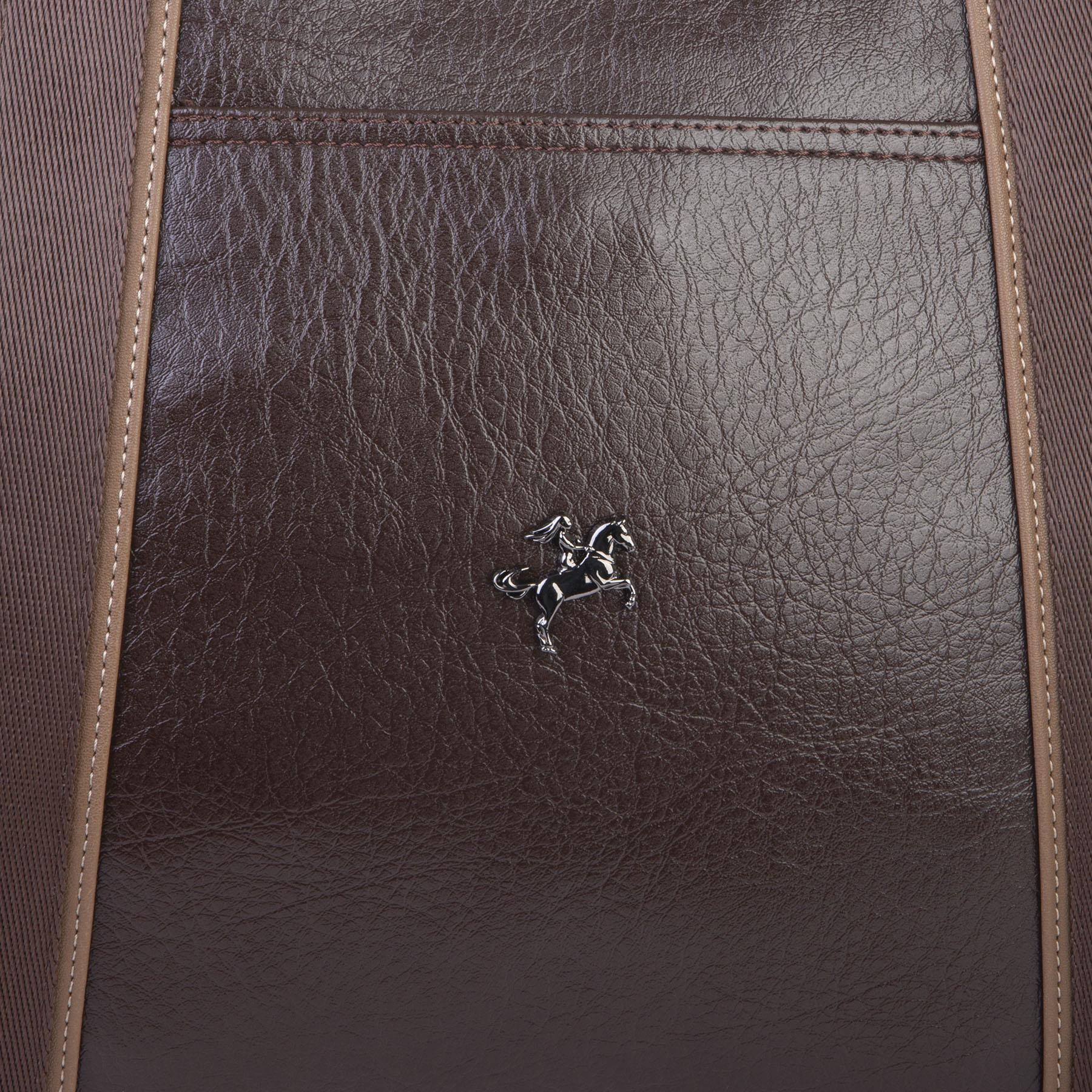 Nas Bag Kadın Extra Büyük Omuz Çantası ve Spor Çantası ( 46x36 cm ) Kahve Vizon Victoria