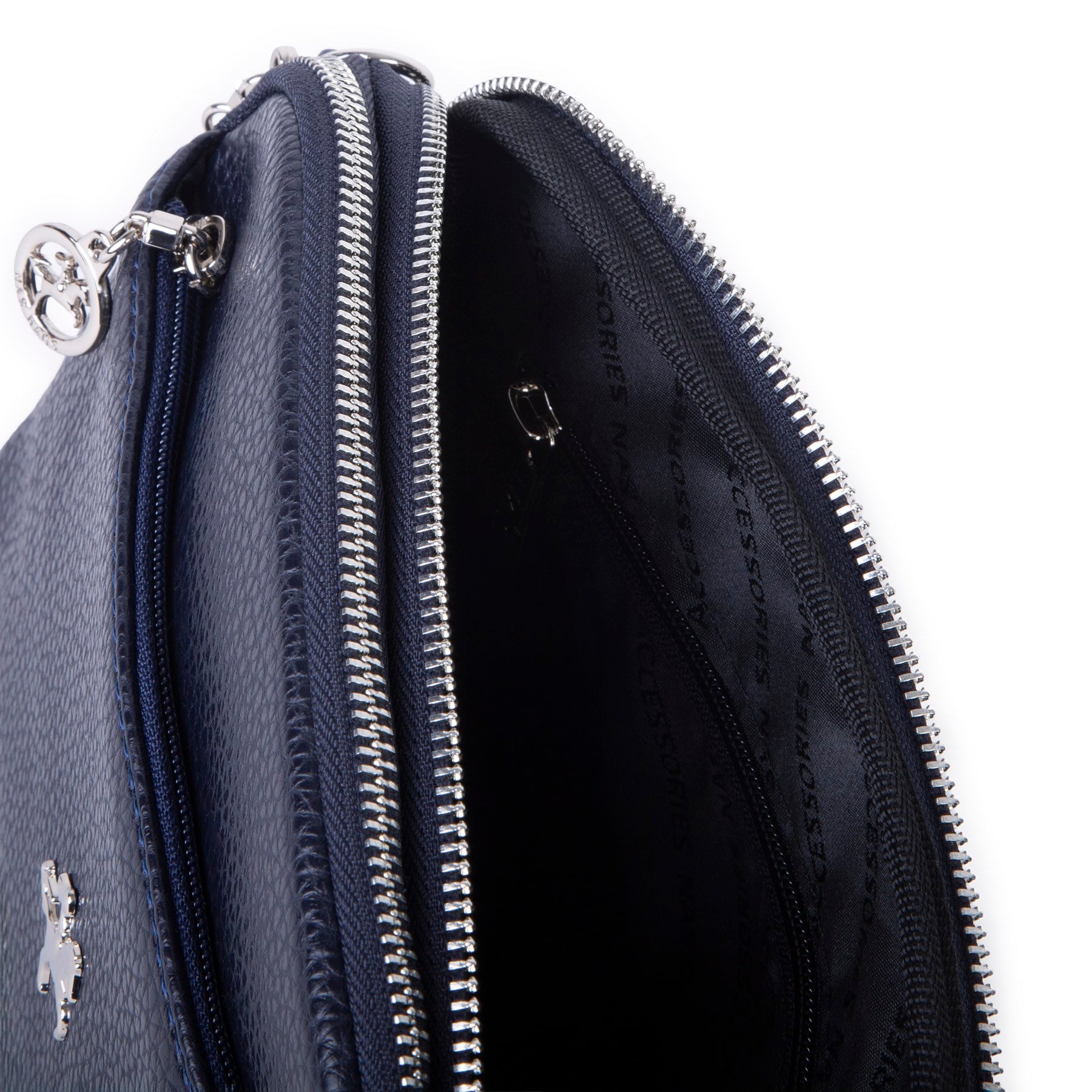 Nas Bag Kadın Günlük Sade Şık Çok Gözlü Çapraz Çanta (23x14 cm) Lacivert Lopez