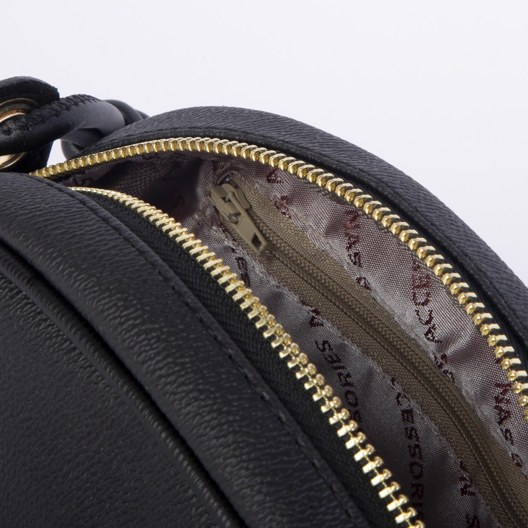 Nas Bag Kadın  Mini Çapraz  Çanta  Siyah  Mercan  (21x16x8 cm)
