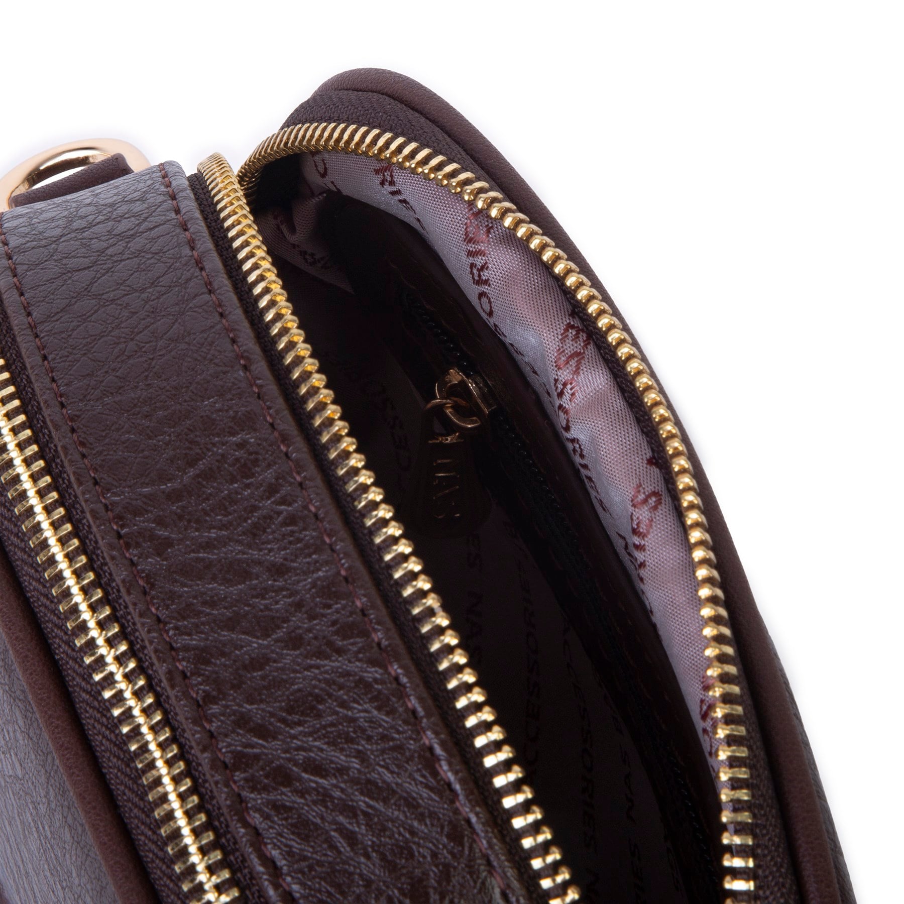 Nas Bag Kadın Mini Cüzdanlı Omuz ve Çapraz Çanta Kahve Victoria