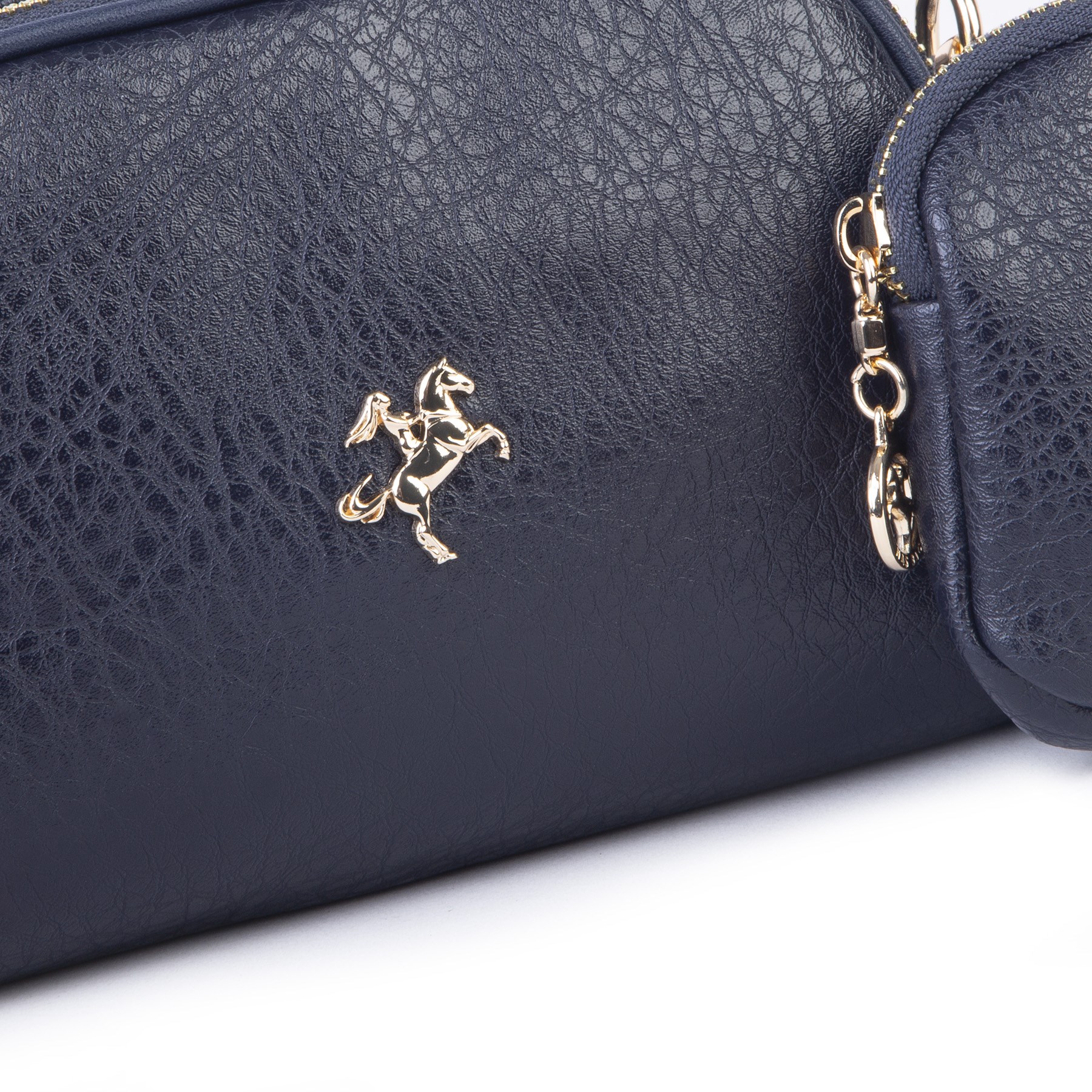 Nas Bag Kadın Mini Cüzdanlı Omuz ve Çapraz Çanta Lacivert Victoria