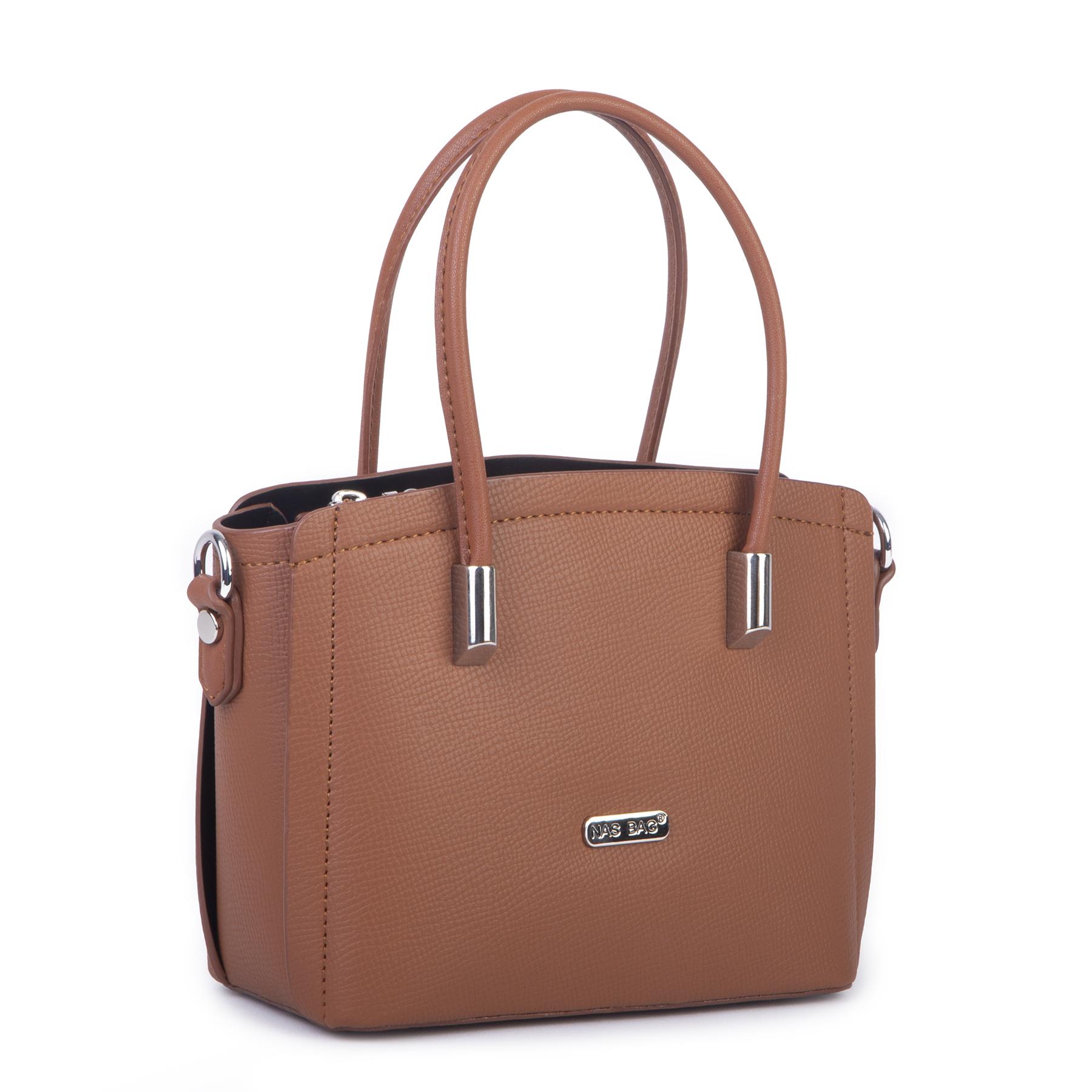 Nas Bag Kadın Mini El ve Çapraz Çanta Taba