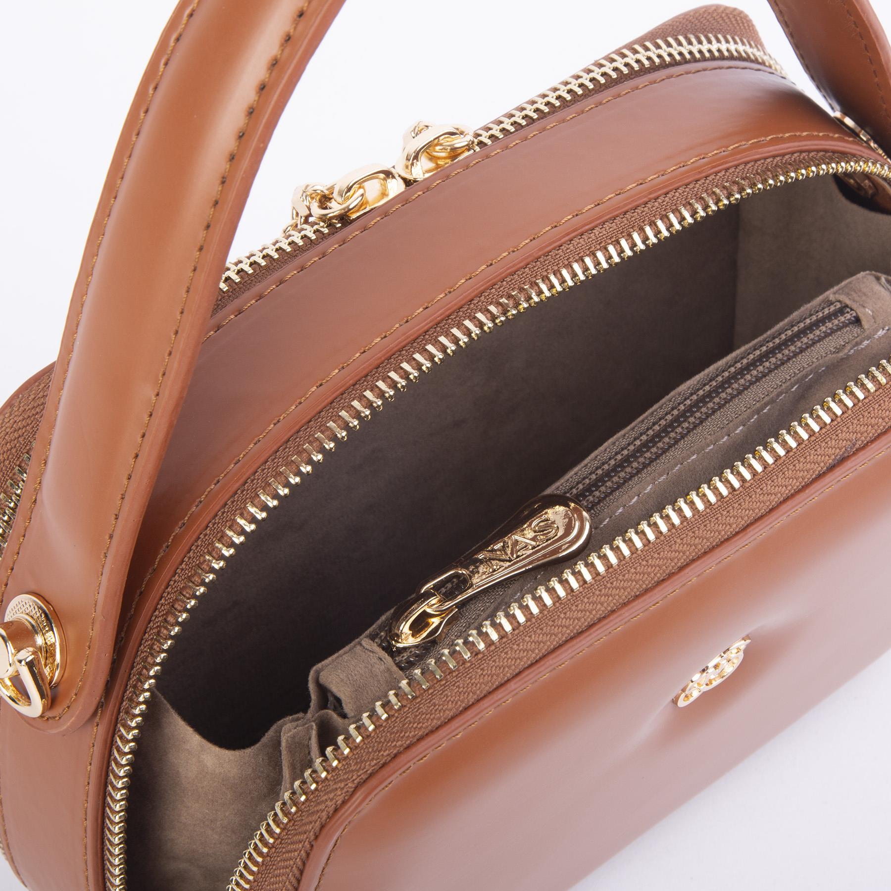 Nas Bag Kadın Mini El ve Çapraz Çanta Taba  (en:20 boy :15)