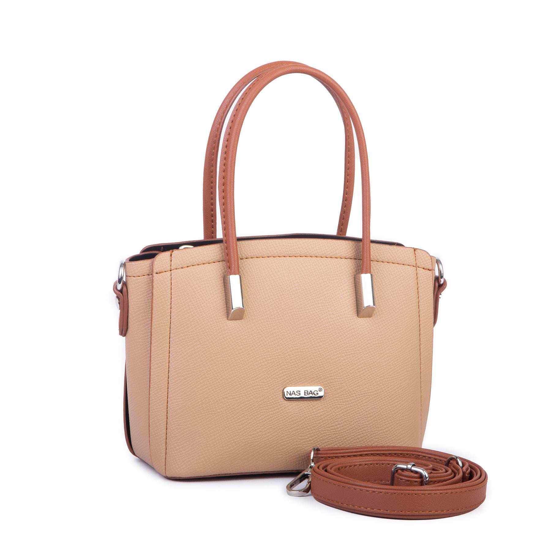 Nas Bag Kadın Mini El ve Çapraz Çanta Kum  Taba