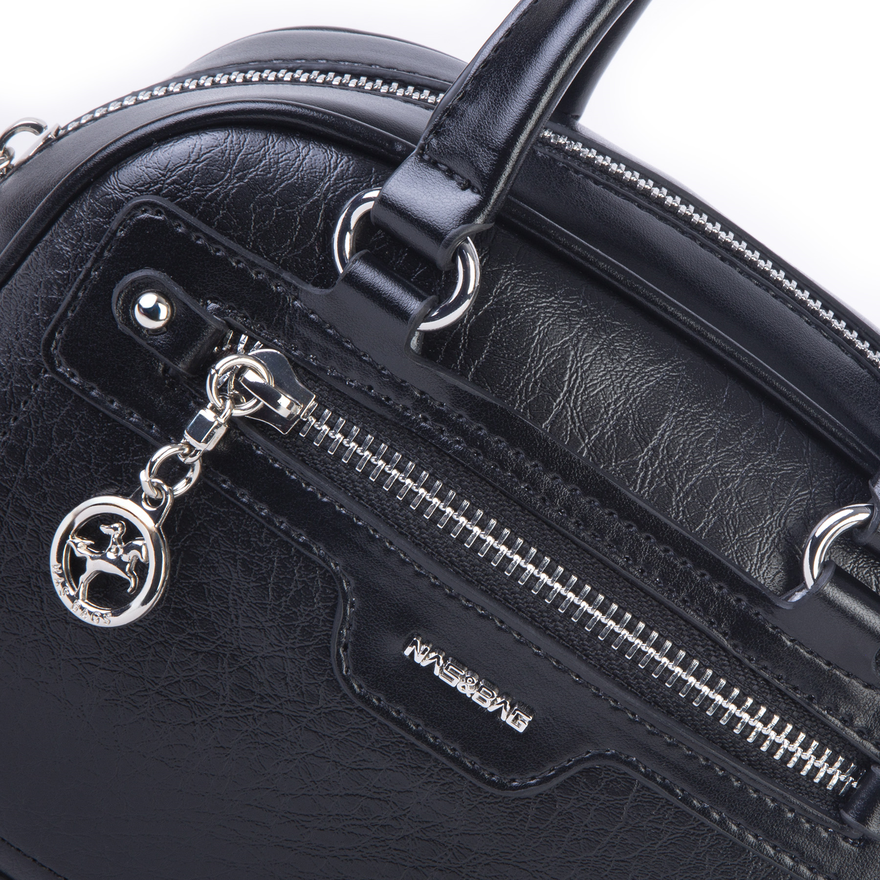 Nas Bag Kadın Mini El ve Çapraz Çanta Siyah Victoria