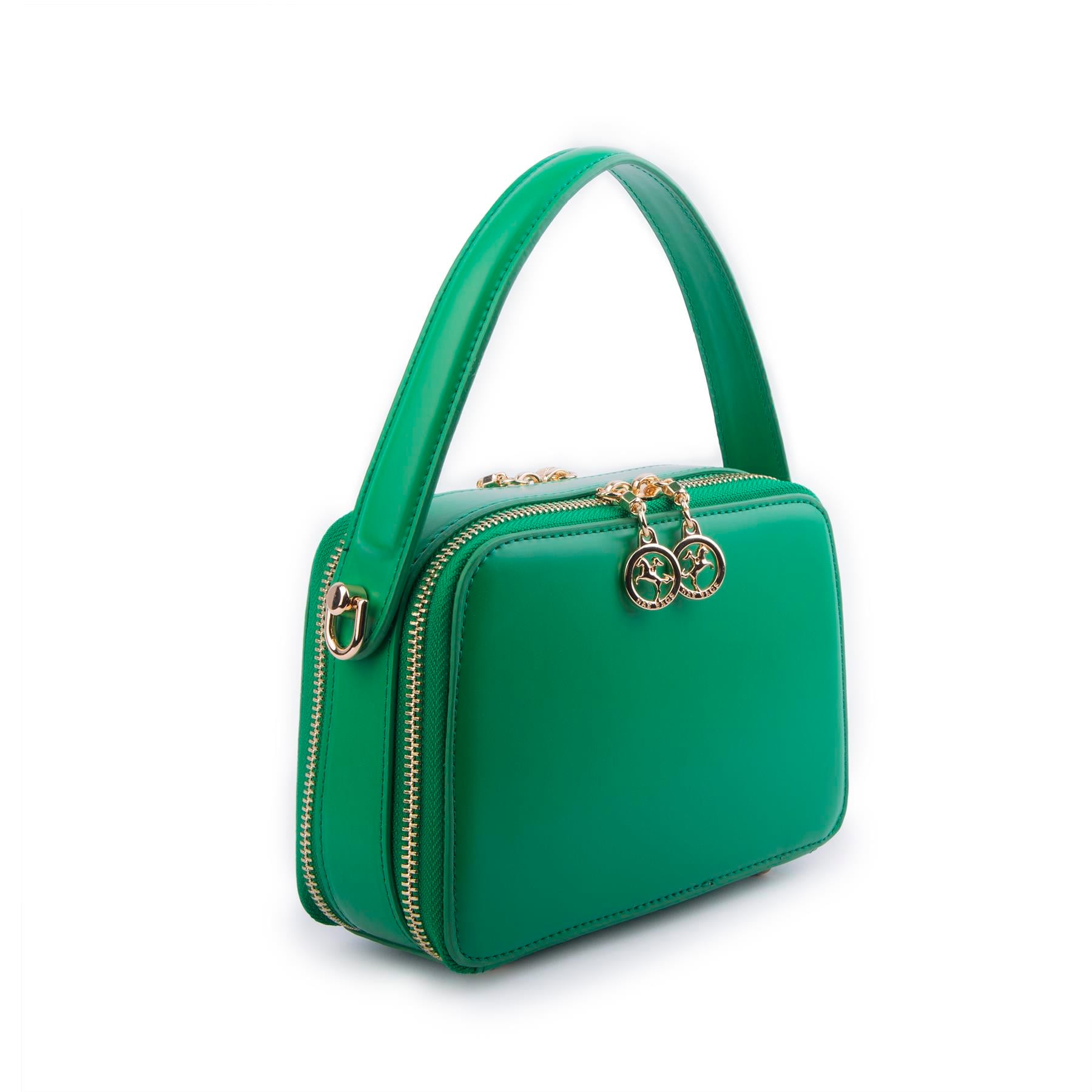 Nas Bag Kadın Mini El ve Çapraz Çanta Çim Yeşili  (en:20 boy :15)
