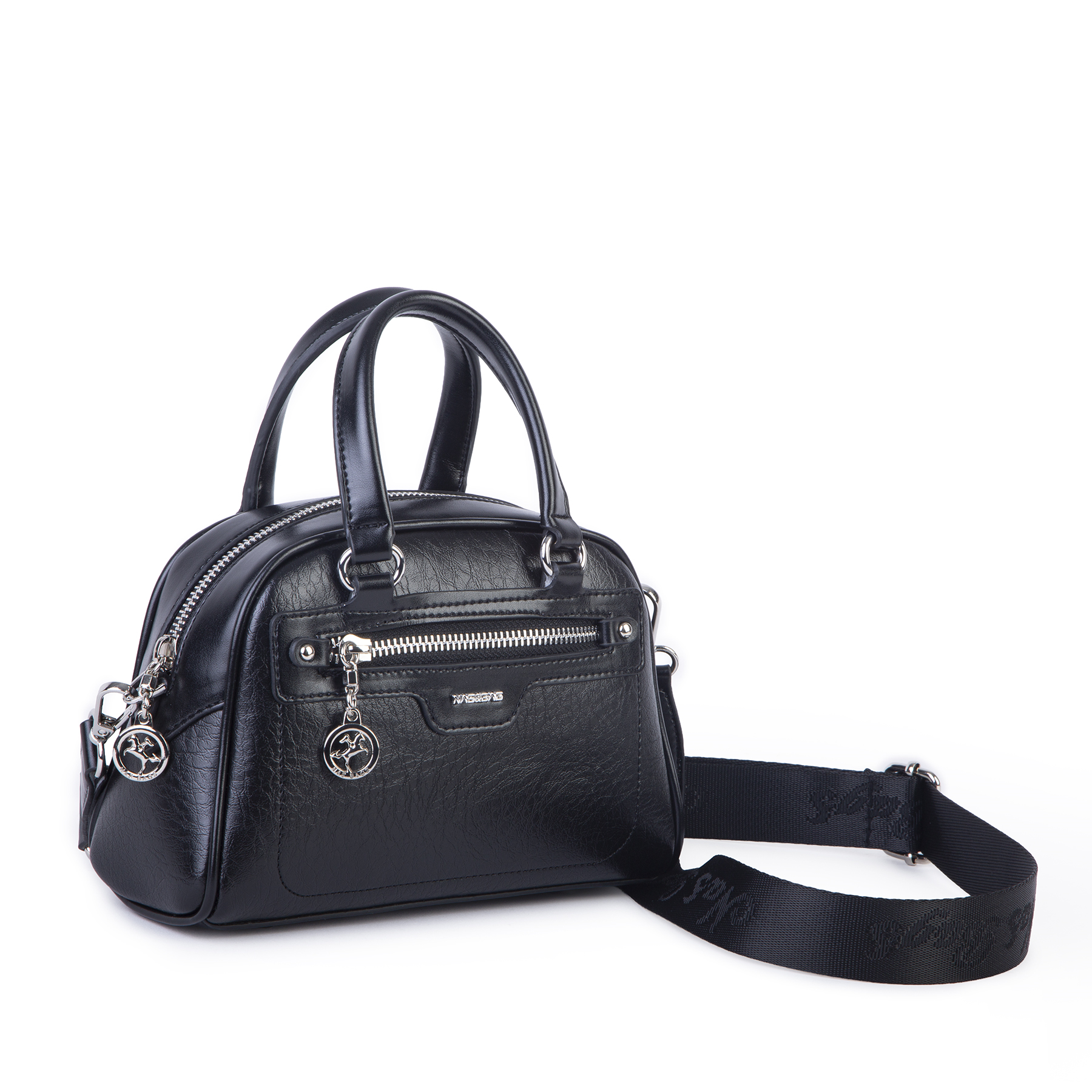 Nas Bag Kadın Mini El ve Çapraz Çanta Siyah Victoria