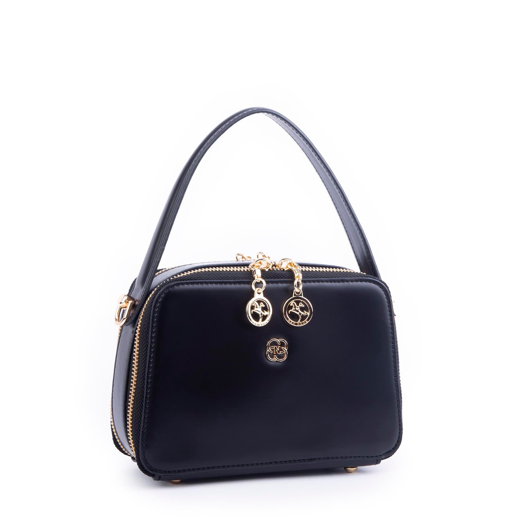Nas Bag Kadın Mini El ve Çapraz Çanta Siyah  (en:20 boy :15)