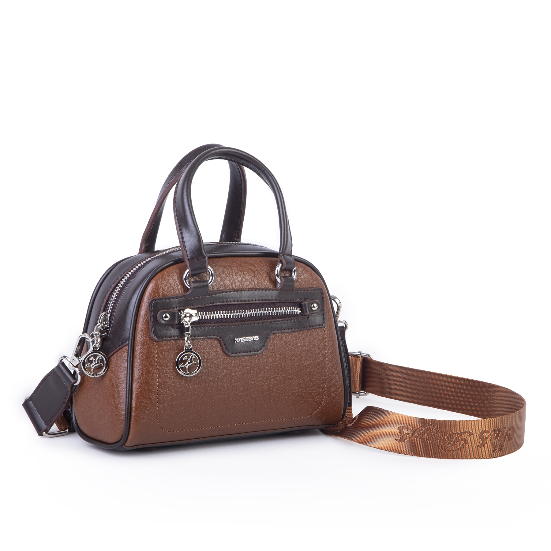 Nas Bag Kadın Mini El ve Çapraz Çanta Taba Kahve Victoria