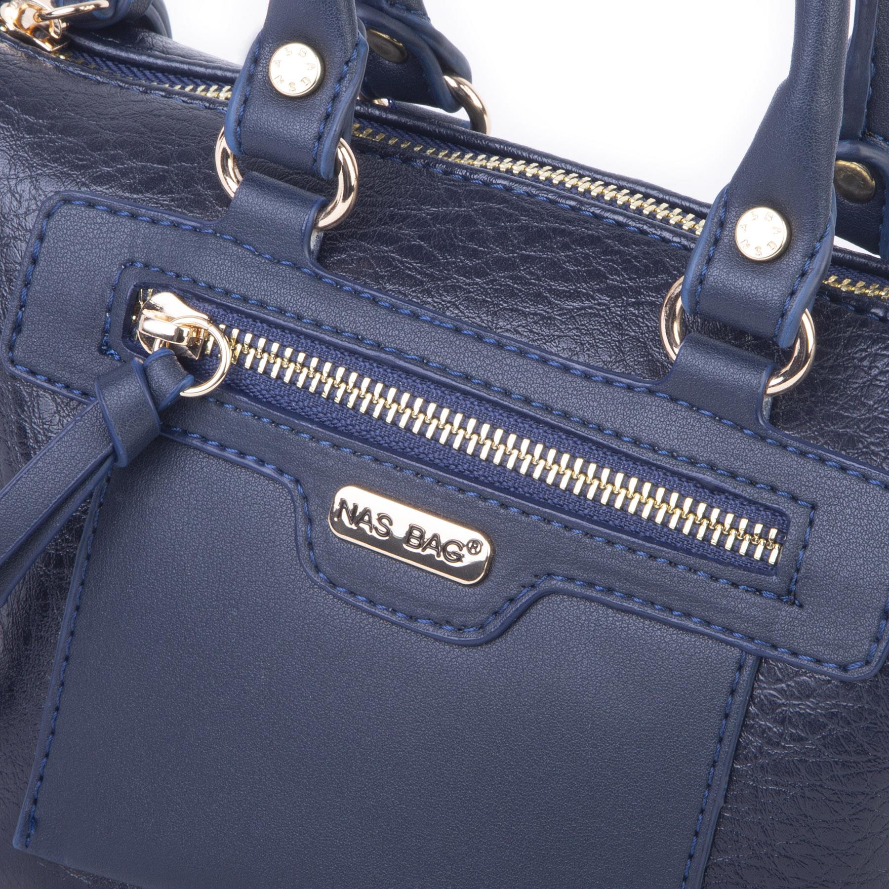 Nas Bag Kadın Mini El ve Postacı Çantası Lacivert Victoria
