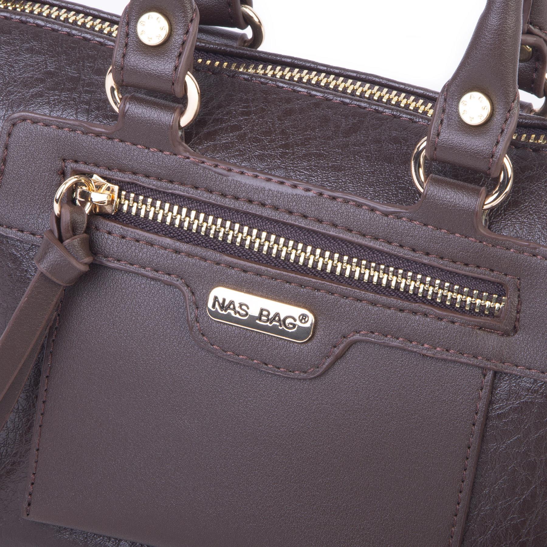 Nas Bag Kadın Mini El ve Postacı Çantası Kahve Victoria