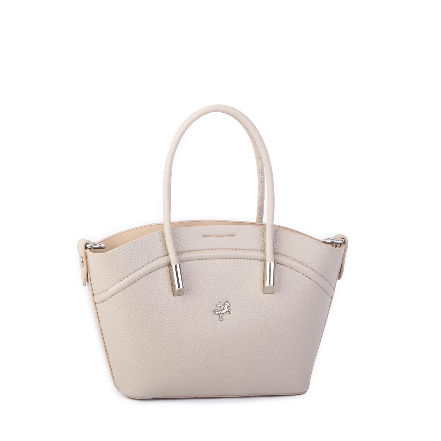 Nas Bag Kadın Mini Sepet Çanta El ve Çapraz Çanta Kum  Lopez ( 20x18cm)