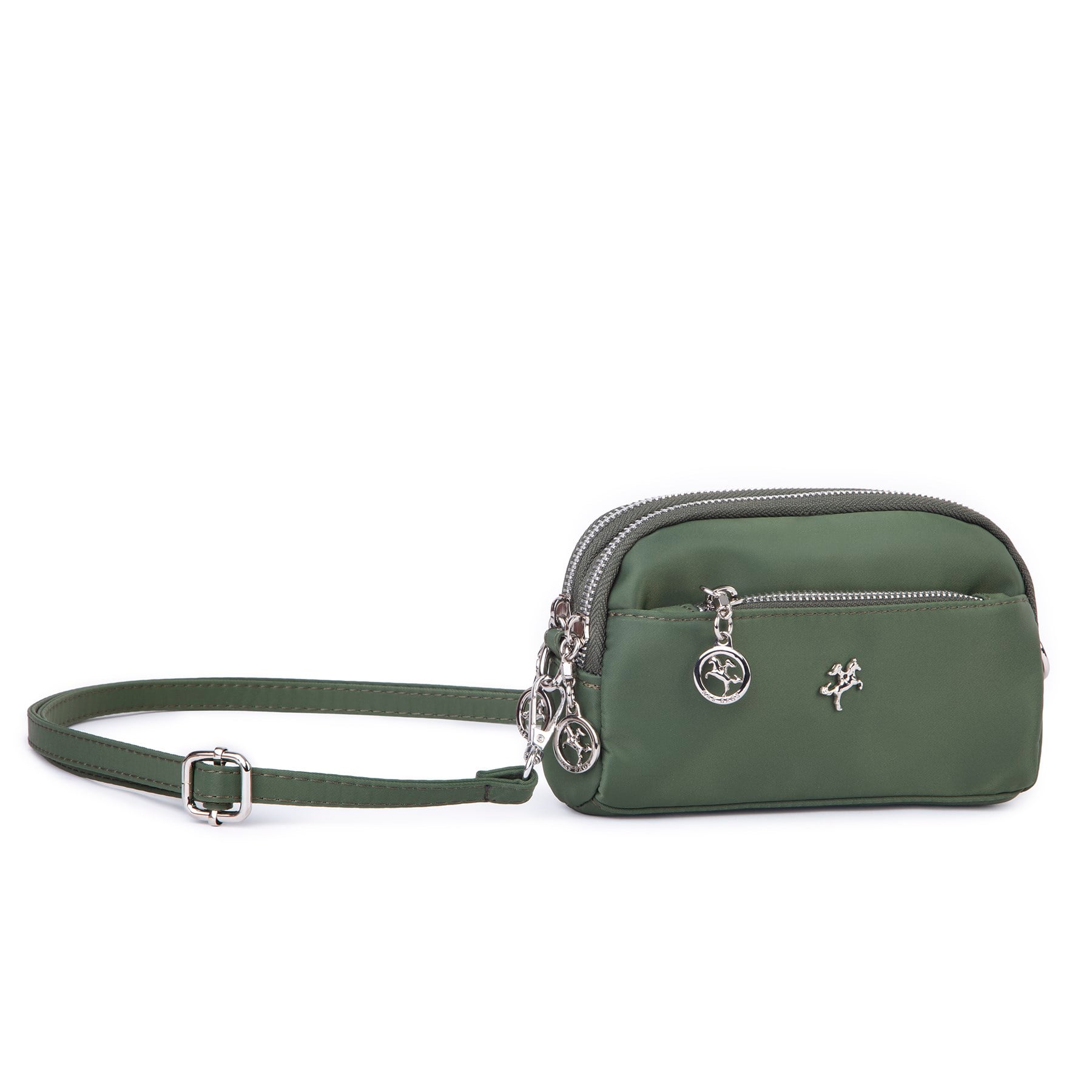 Nas Bag Kadın Mini Spor Şık Günlük Postacı Çapraz Çanta (en 18 cm , boy 10 cm ) Haki