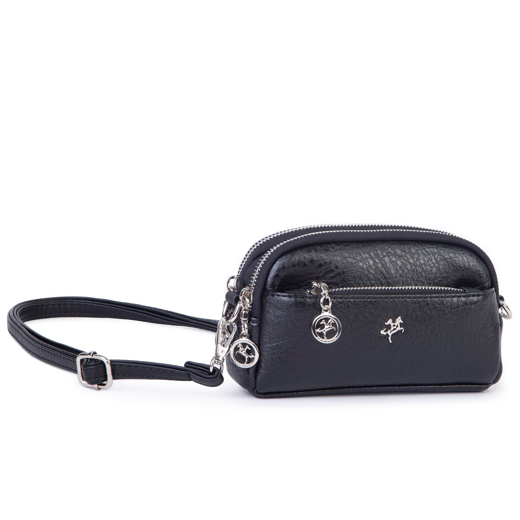 Nas Bag Kadın Mini Spor Şık Günlük Postacı Çapraz Çanta (en 18 cm , boy 10 cm ) Siyah Victoria