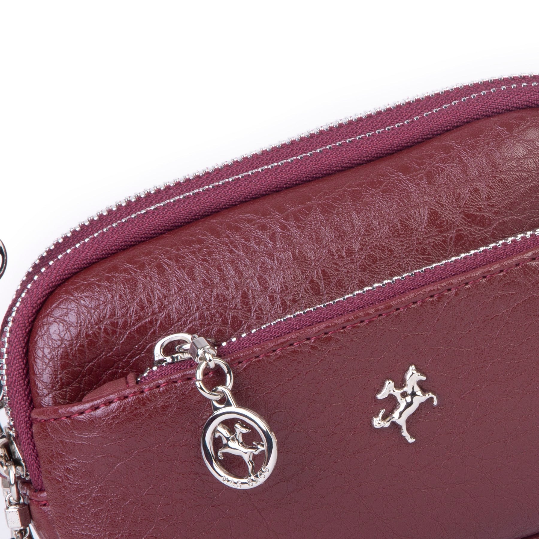 Nas Bag Kadın Mini Spor Şık Günlük Postacı Çapraz Çanta (en 18 cm , boy 10 cm ) Bordo Victoria
