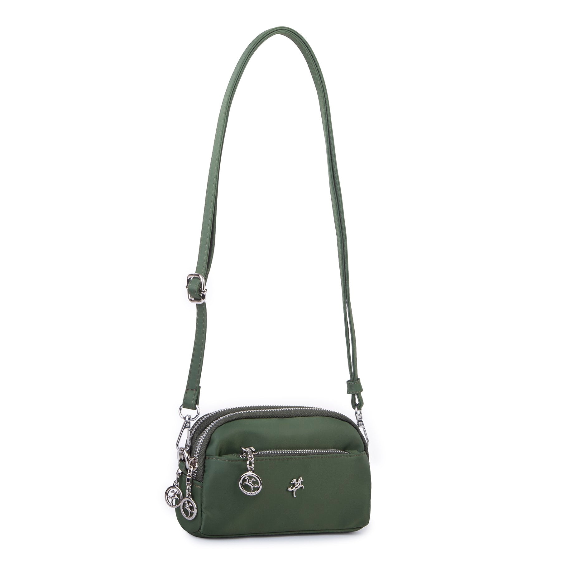 Nas Bag Kadın Mini Spor Şık Günlük Postacı Çapraz Çanta (en 18 cm , boy 10 cm ) Haki