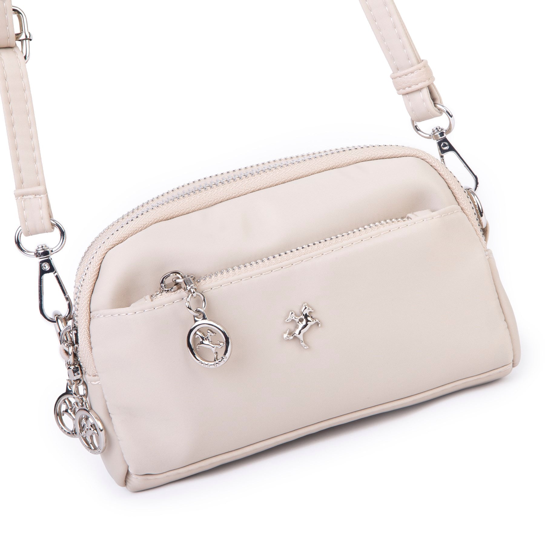 Nas Bag Kadın Mini Spor Şık Günlük Postacı Çapraz Çanta (en 18 cm , boy 10 cm ) Kum