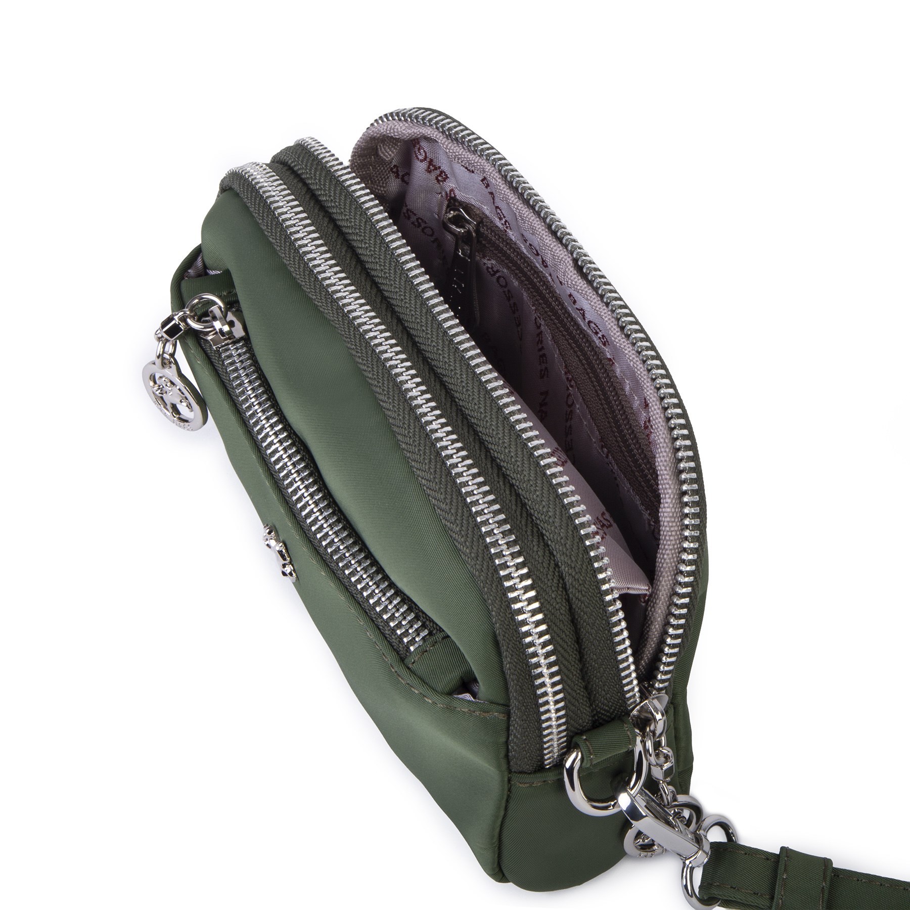 Nas Bag Kadın Mini Spor Şık Günlük Postacı Çapraz Çanta (en 18 cm , boy 10 cm ) Haki