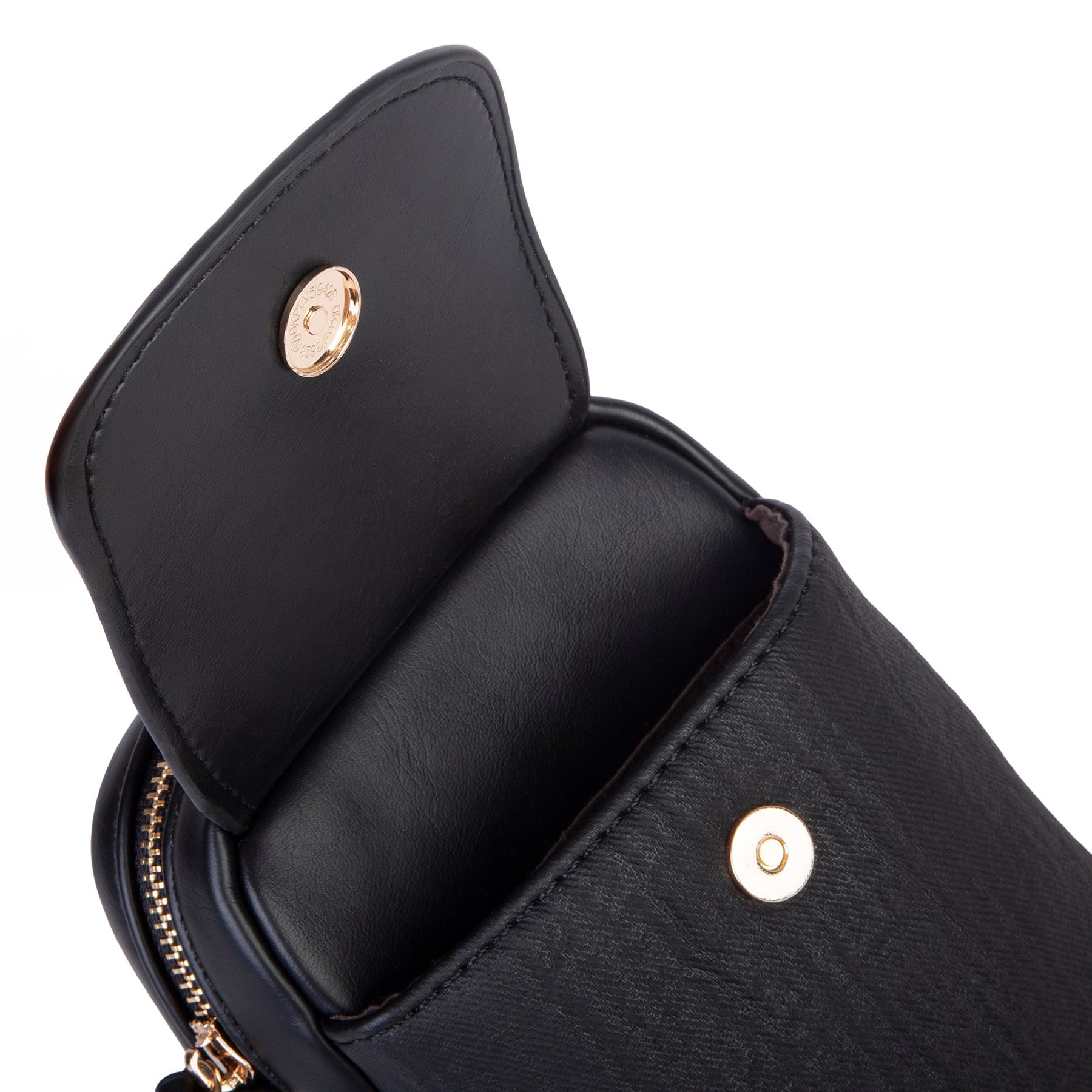 Nas Bag Kadın Mini Telefonluk Çapraz Çanta (en 10 cm , boy 16 cm) Siyah