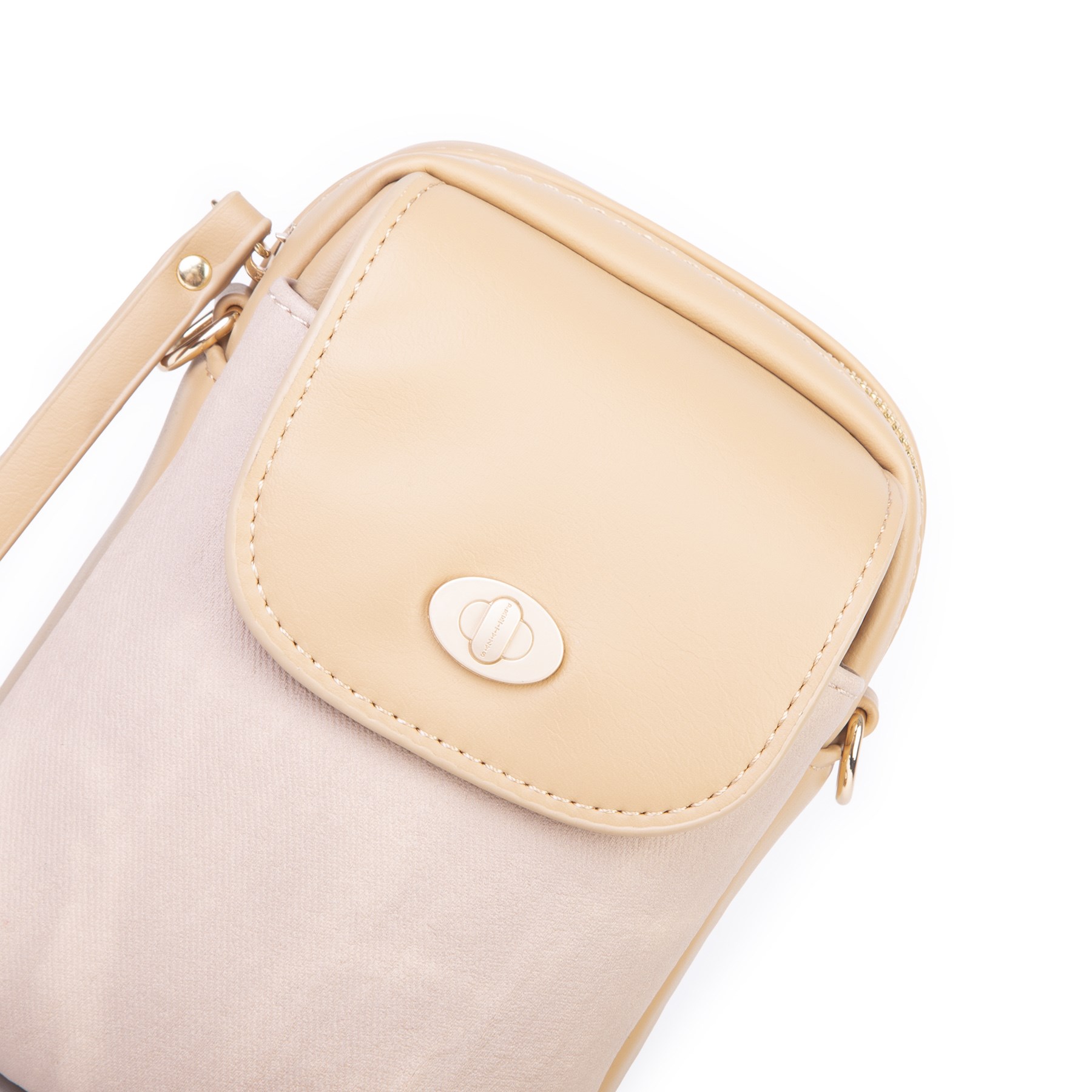Nas Bag Kadın Mini Telefonluk Çapraz Çanta (en 10 cm , boy 16 cm) Camel
