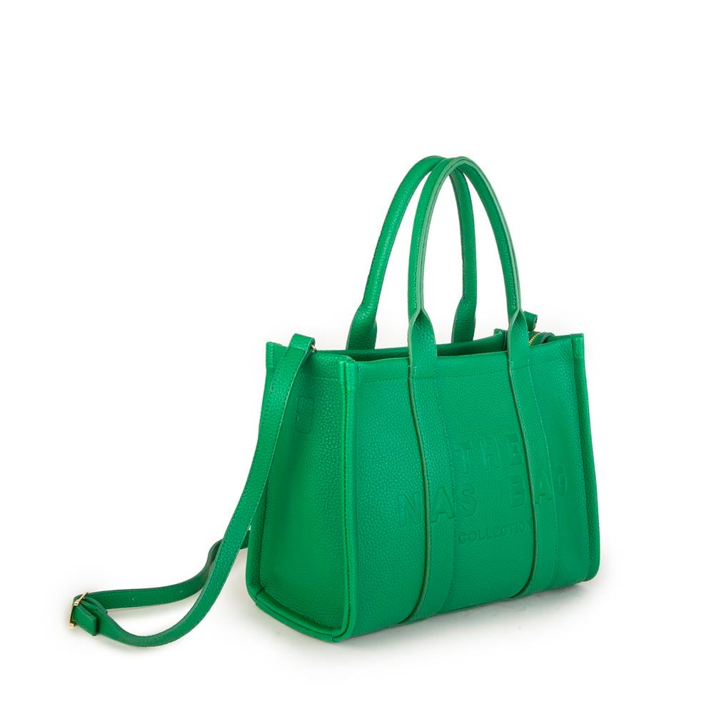 Nas Bag Tote Bag Büyük Boy  Kadın Omuz Çantası Çim Yeşili Rolax