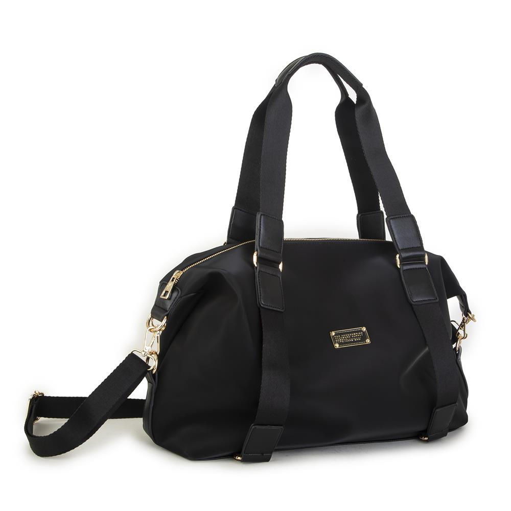 Nas Bag Extra Büyük Boy Omuz Çantası Siyah Buzzy (eni 44 cm , boyu 32 cm )