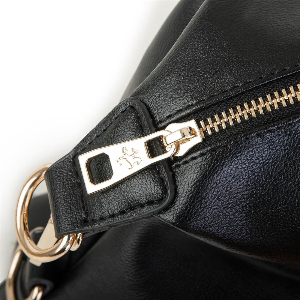 Nas Bag Extra Büyük Boy Omuz Çantası Siyah Nero (eni 44 cm , boyu 32 cm )