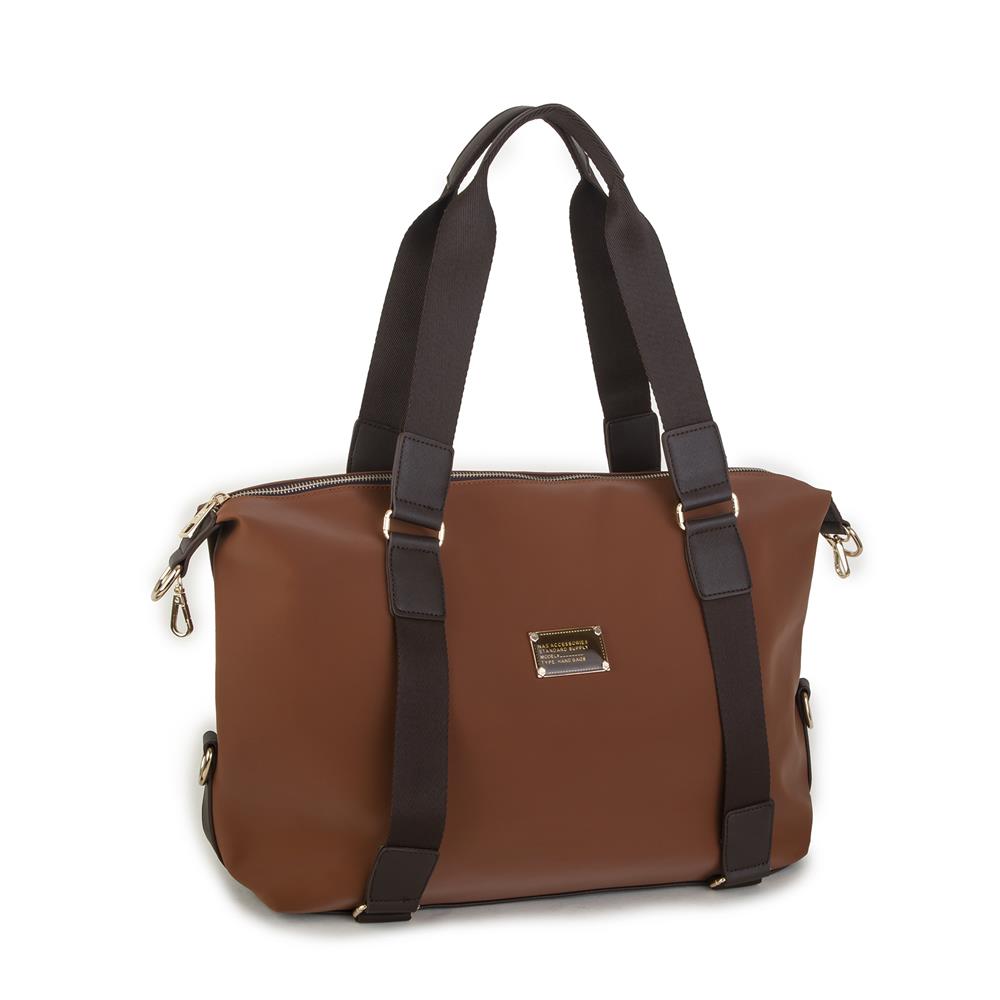 Nas Bag  Extra Büyük Boy Omuz Çantası Taba Kahve Buzzy (eni 44 cm , boyu 32 cm)