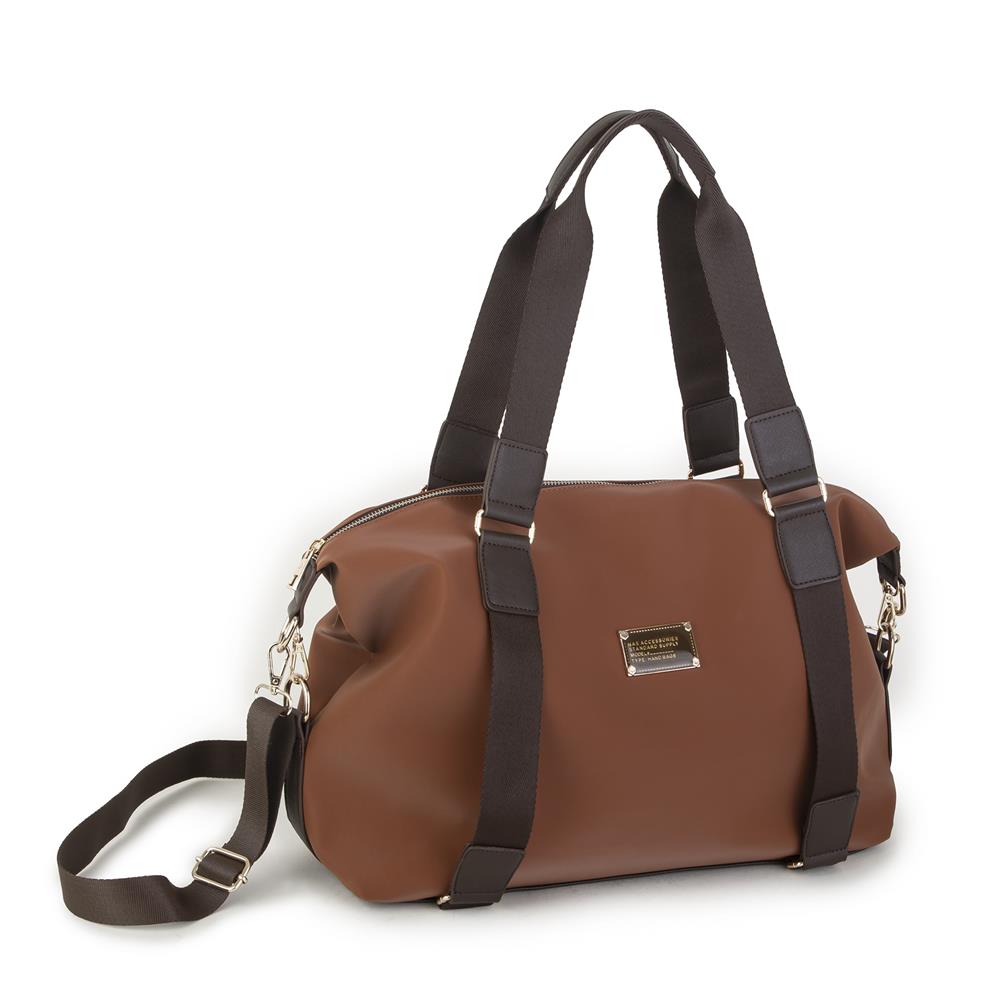 Nas Bag  Extra Büyük Boy Omuz Çantası Taba Kahve Buzzy (eni 44 cm , boyu 32 cm)