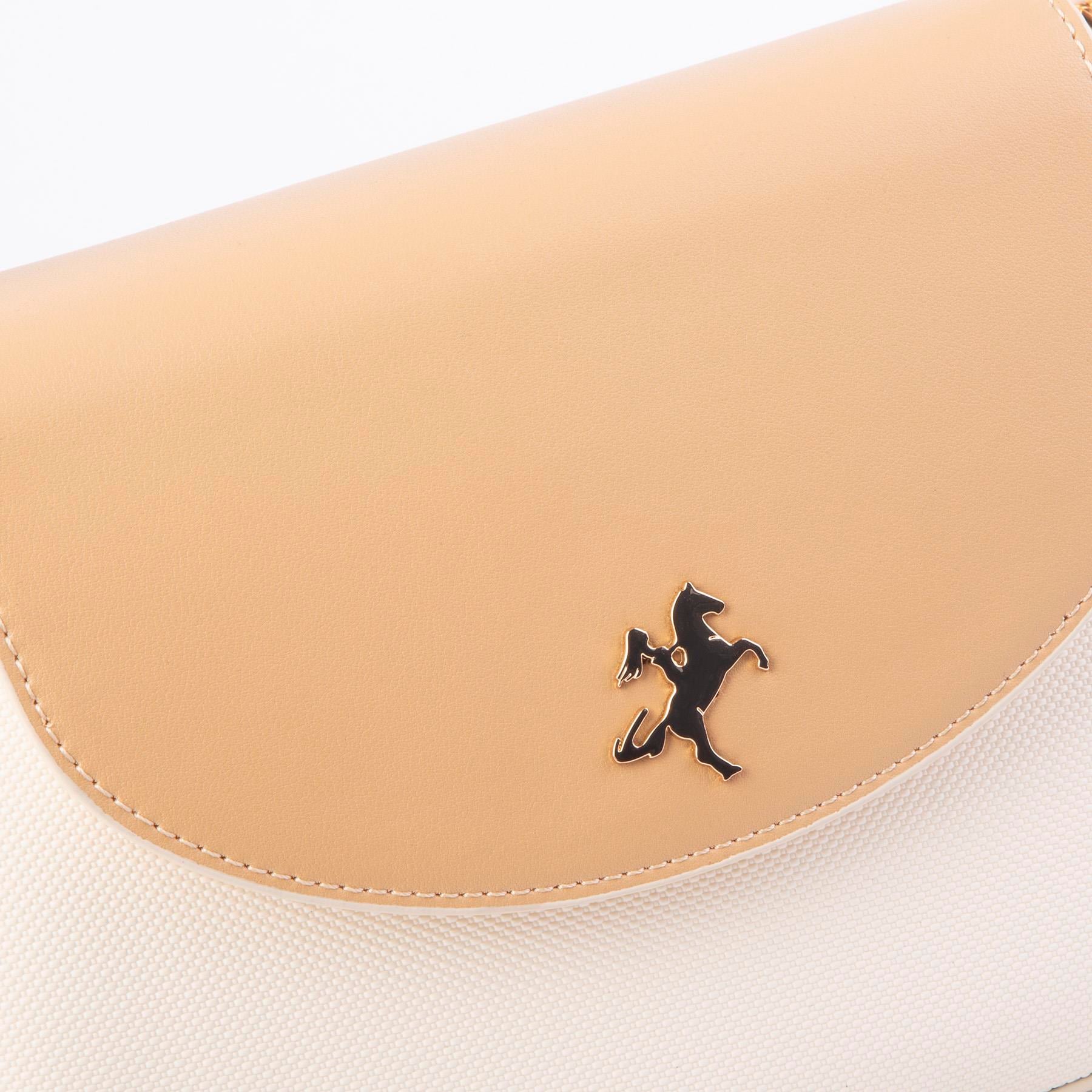 Nas Bag Kadın Omuz ve Çapraz Çanta Çift Askılı Yeni Sezon Çanta Krem Camel Lacst