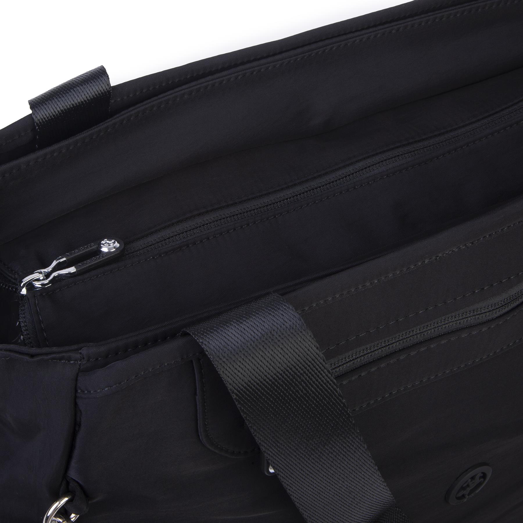 Nas Bag Kadın Omuz ve Çapraz Hafif Su İtici Kumaş Siyah