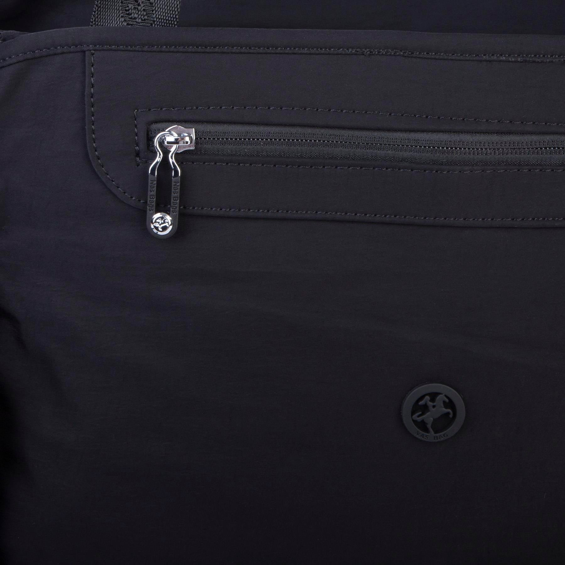 Nas Bag Kadın Omuz ve Çapraz Hafif Su İtici Kumaş Siyah