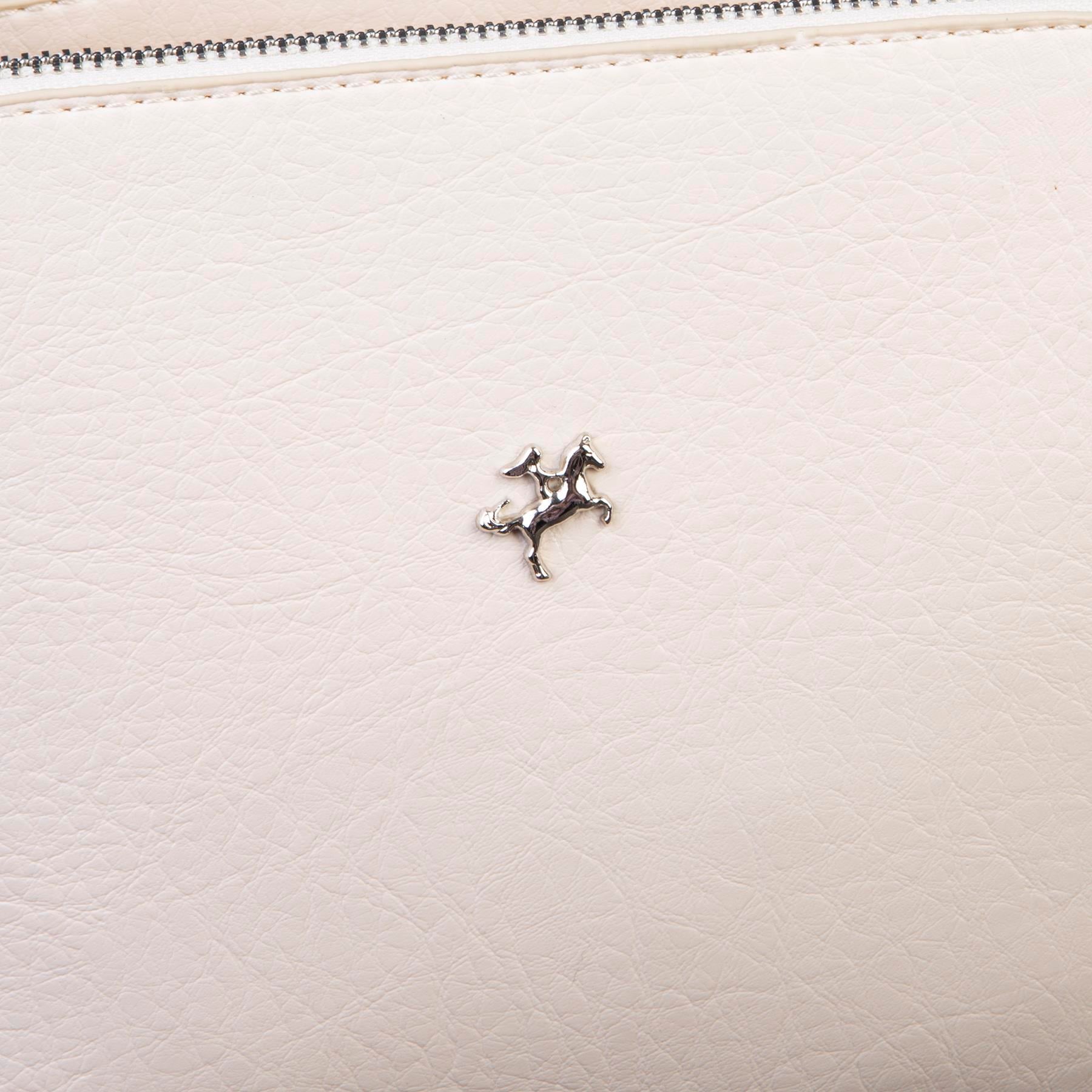 Nas Bag Kadın Omuz ve Çapraz Zincirli ve Uzun Çift Askılı (20x15 cm) Krem  Victoria