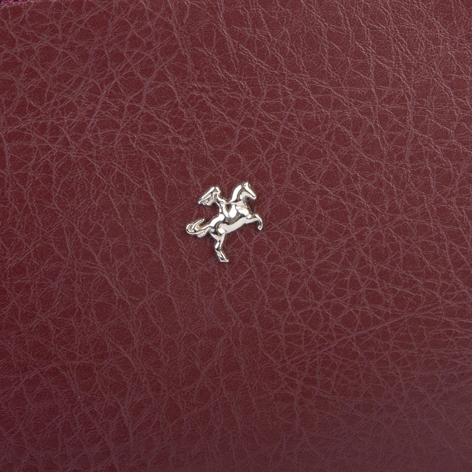Nas Bag Kadın Omuz ve Çapraz Zincirli ve Uzun Çift Askılı (20x15 cm) Bordo Victoria