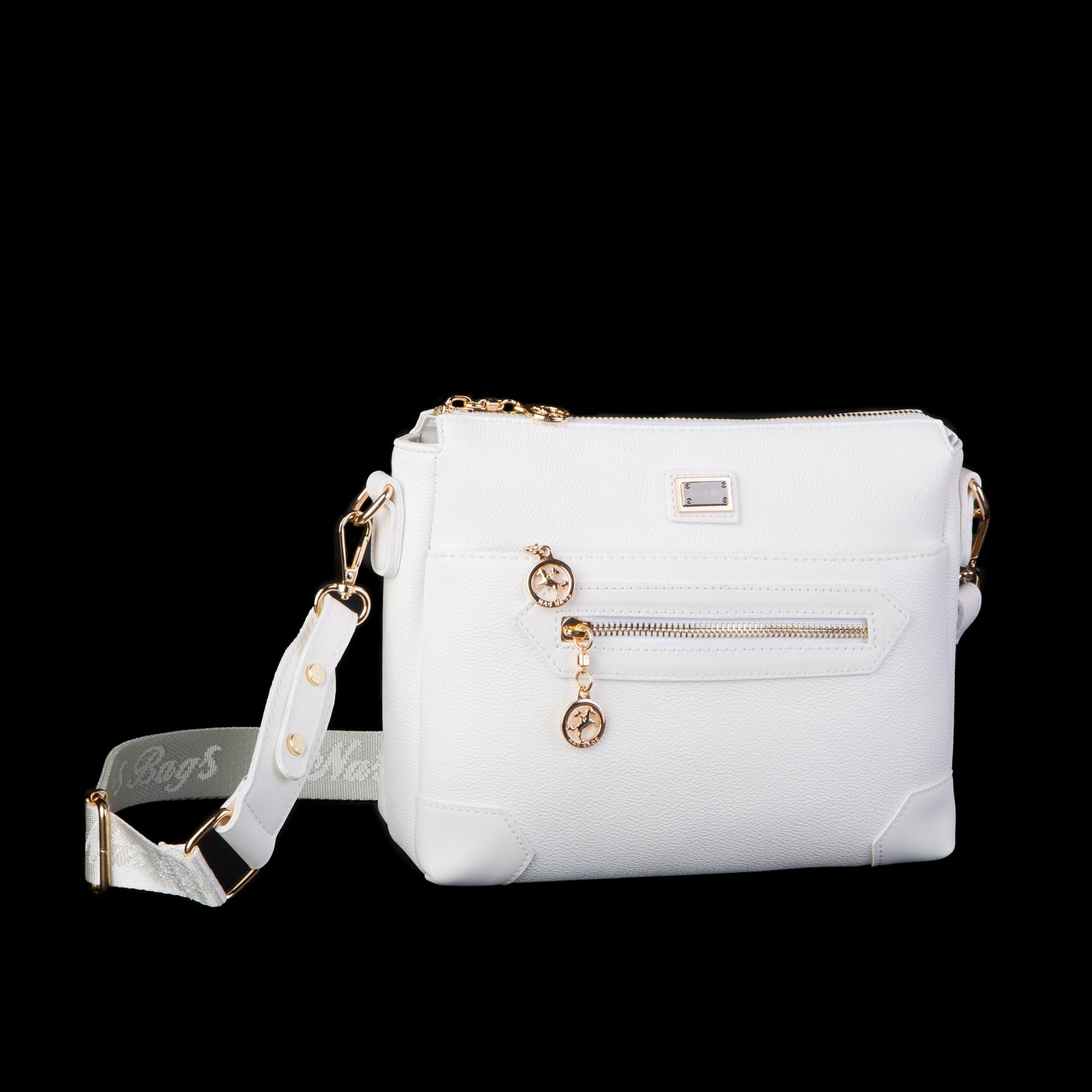 Nas Bag Kadın Postacı Çapraz Çanta Beyaz Mercan   (en 25 cm ;boy 22 cm )