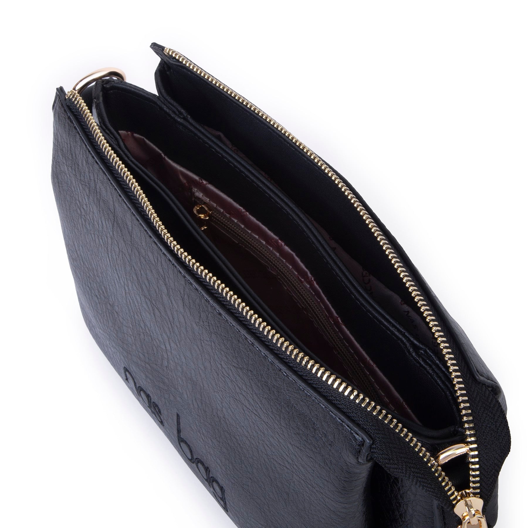 Nas Bag Kadın Sade Günlük Postacı Çantası ( 25x16 cm) Siyah Victoria