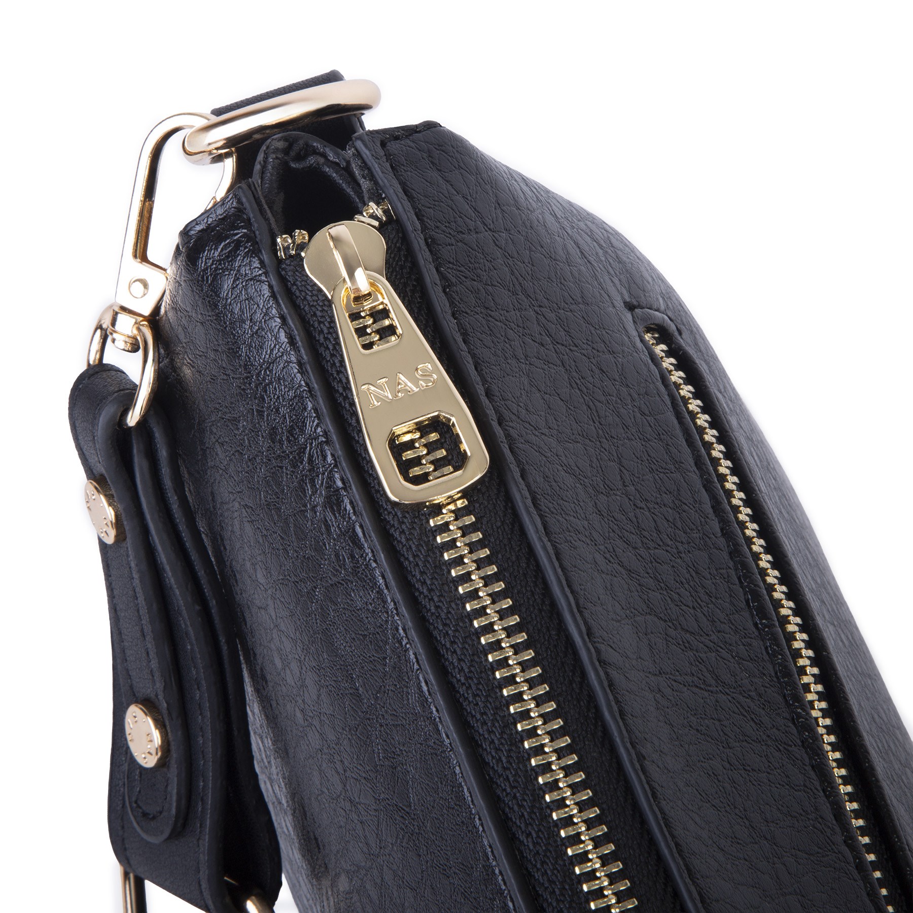 Nas Bag Kadın Sade Günlük Postacı Çantası ( 25x16 cm) Siyah Victoria