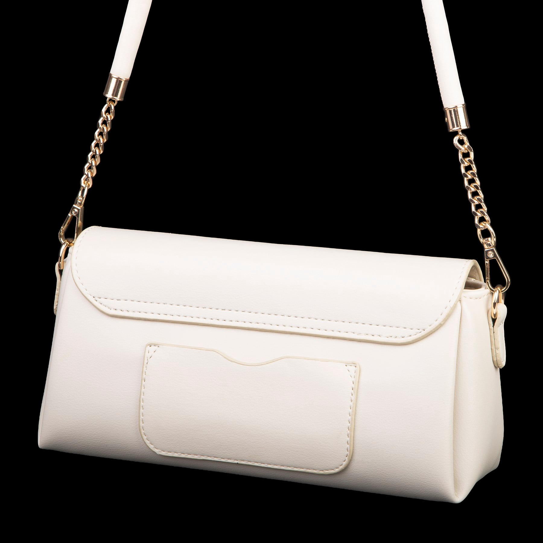 Nas Bag Kadın Sade Şık Omuz ve Çapraz Çanta (en 24 cm ;boy 12 cm ) Krem