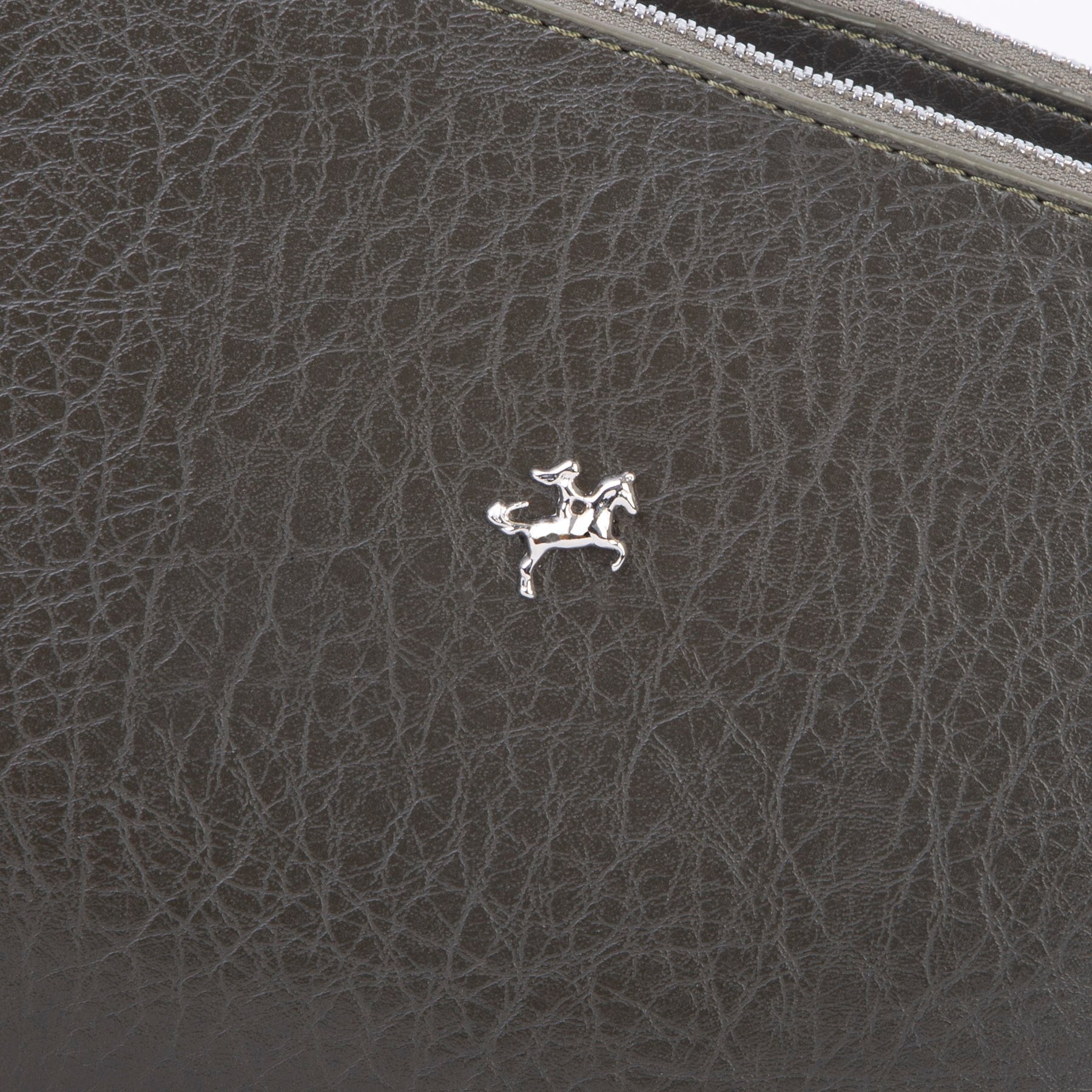 Nas Bag Kadın Sade Şık Omuz ve Çapraz Zincirli ve Uzun Çift Askılı (20x15 cm) Haki Victoria