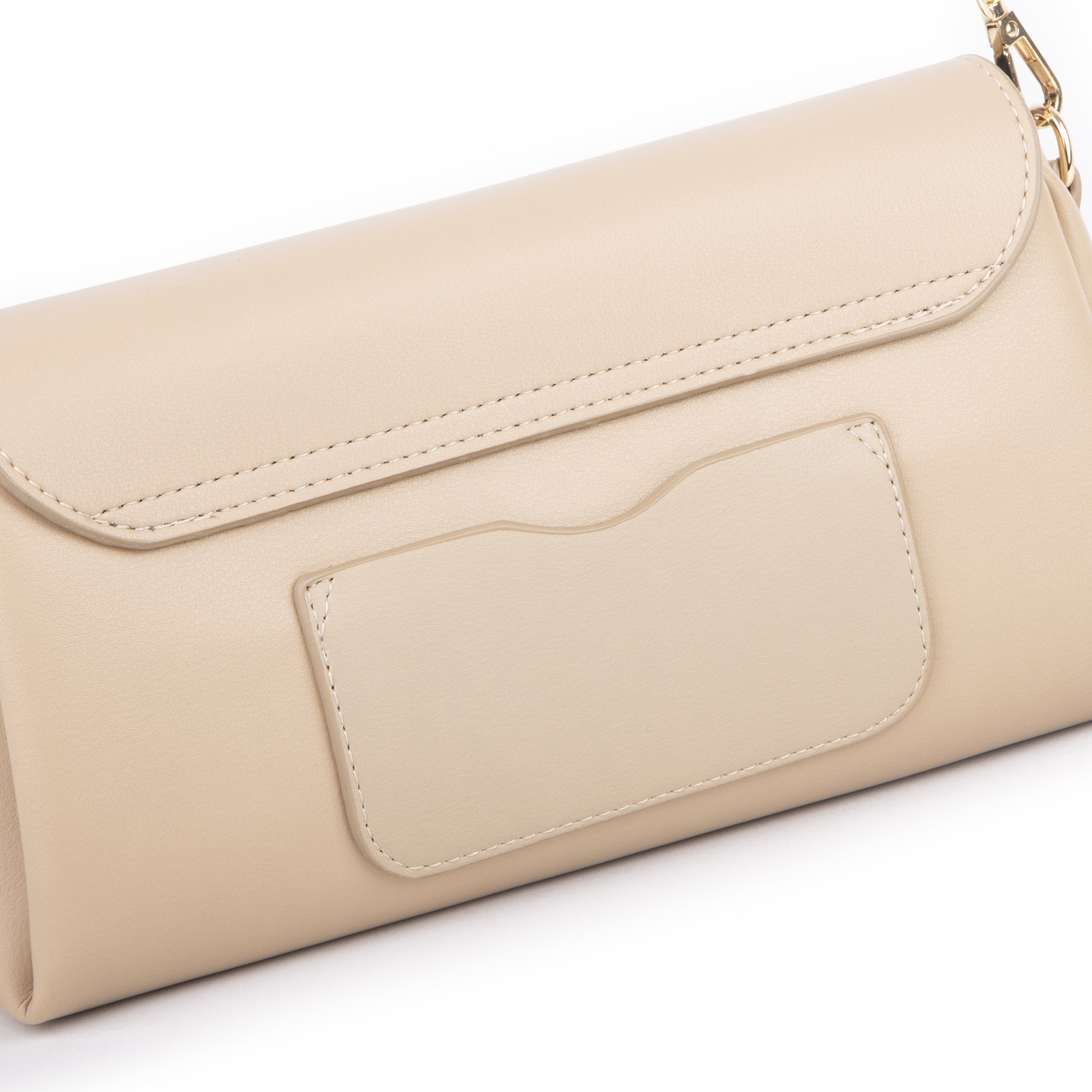 Nas Bag Kadın Sade Şık Omuz ve Çapraz Çanta (en 24 cm ;boy 12 cm ) Kum