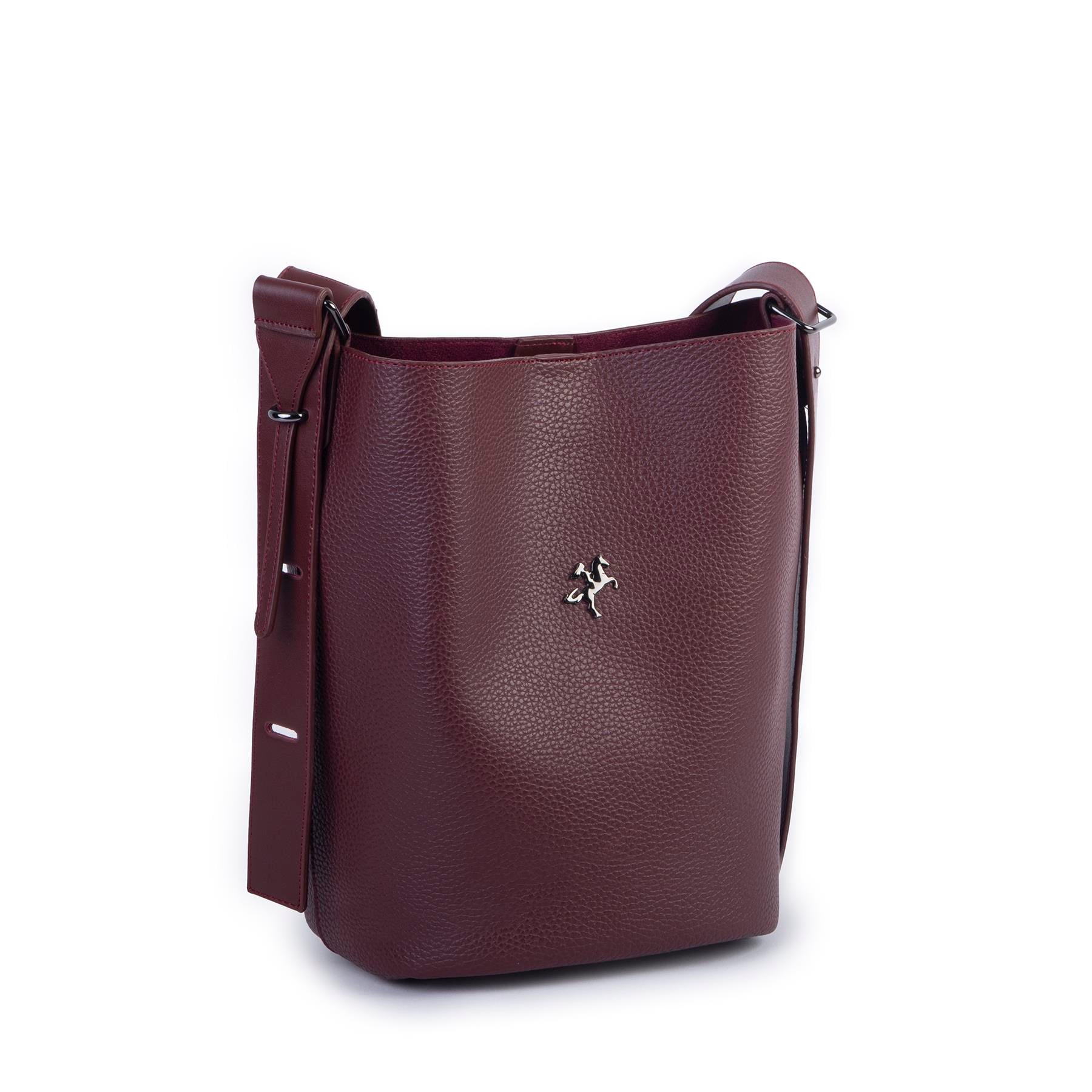 Nas Bag Kadın Salaş Makyaj Çantalı Spor Geniş Askılı Premium Çanta Bordo Rolax