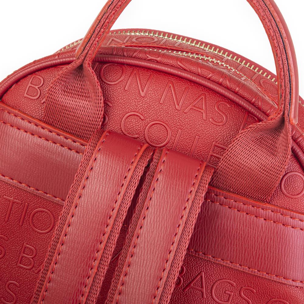 Nas Bag Kadın Sırt Çantası Kırmızı Gofraj