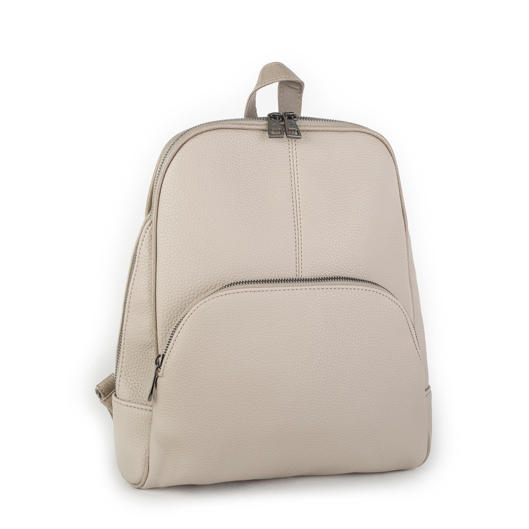 Nas Bag Kadın Sırt Çantası Orjinal Kum Natural  (Eni :28 cm, Boyu :40cm)