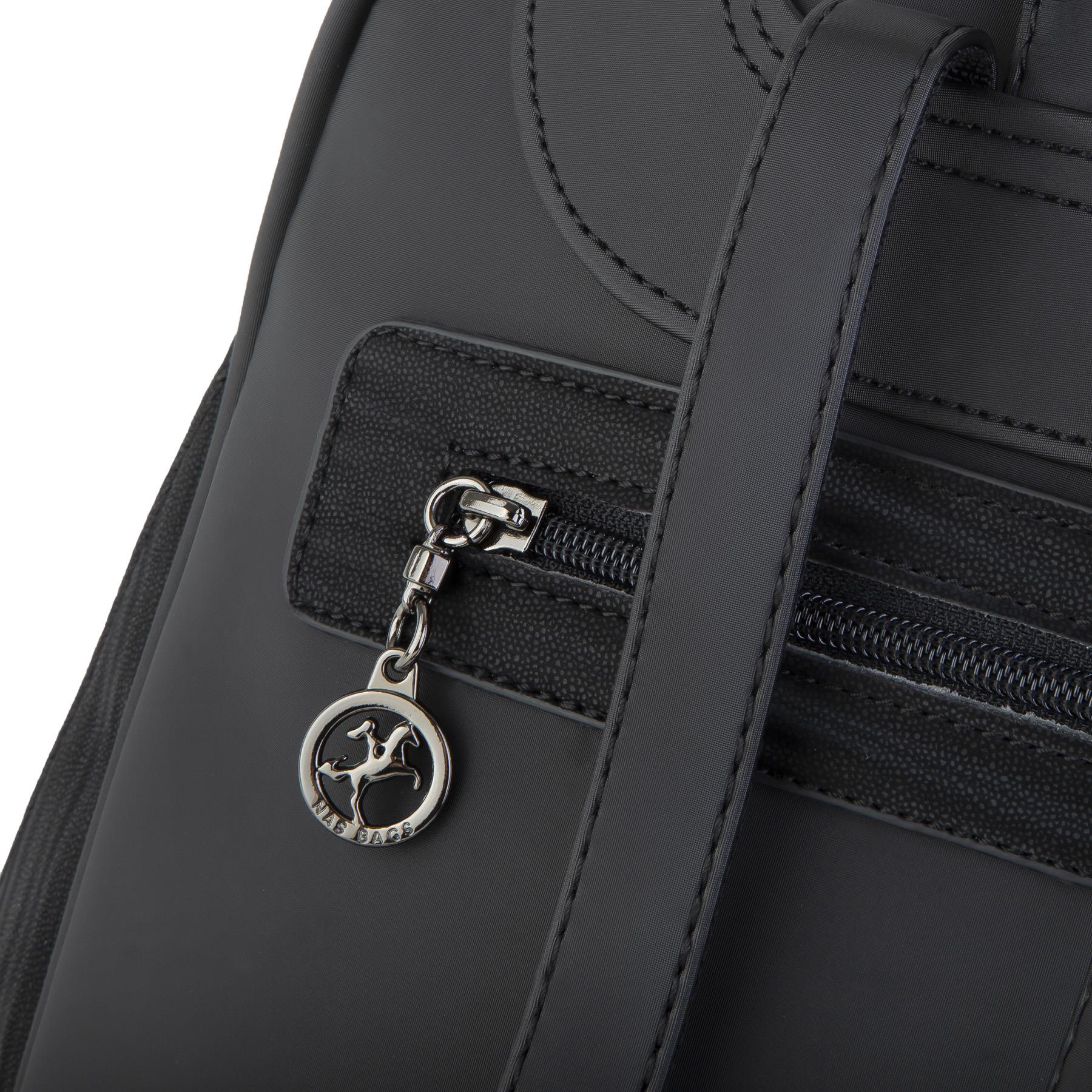 Nas Bag Kadın Sırt Çantası Orjinal Siyah Cosmos  (Eni :28 cm, Boyu :40cm)