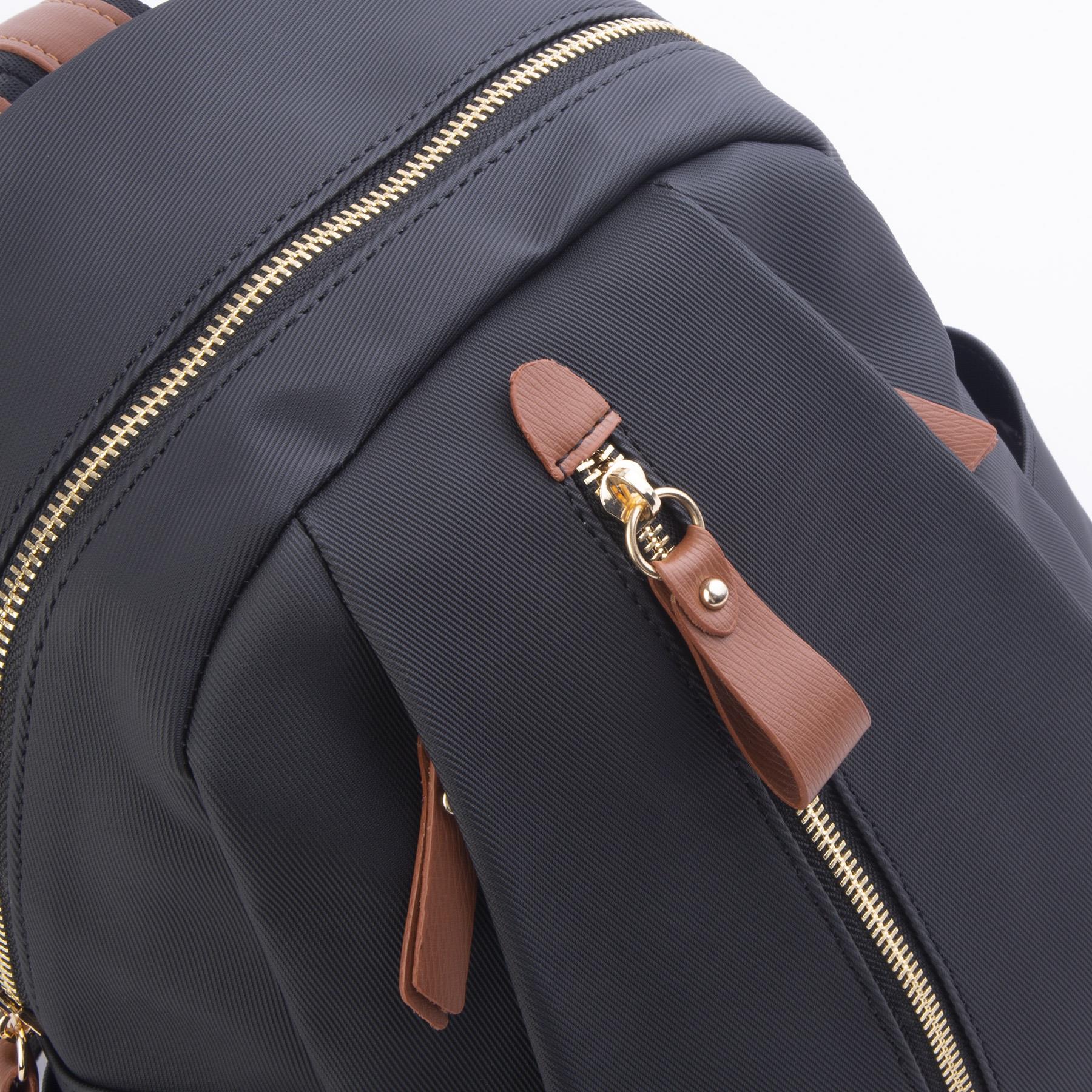 Nas Bag Kadın Sırt Çantası Siyah Taba Karaca  (en:28 ; boy:30cm)