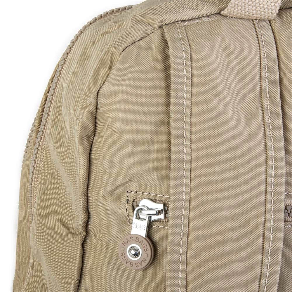 Nas Bag Kadın Sırt Çantası Zararlı Kimyasal İçermez Waterproof Vizon