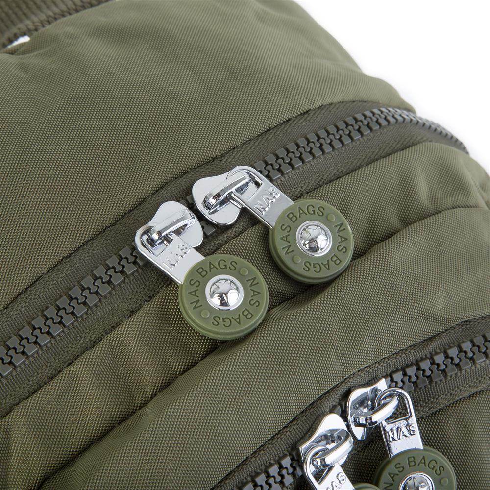 Nas Bag Kadın Sırt Çantası Zararlı Kimyasal İçermez Waterproof Koyu Yeşil