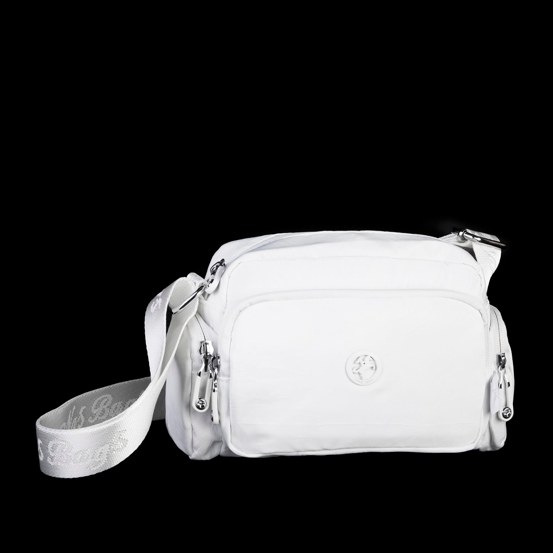 Nas Bag Kadın Spor Çok Gözlü Su Geçirmez Hafif Mini Çanta Beyaz  ( 22x16 cm )
