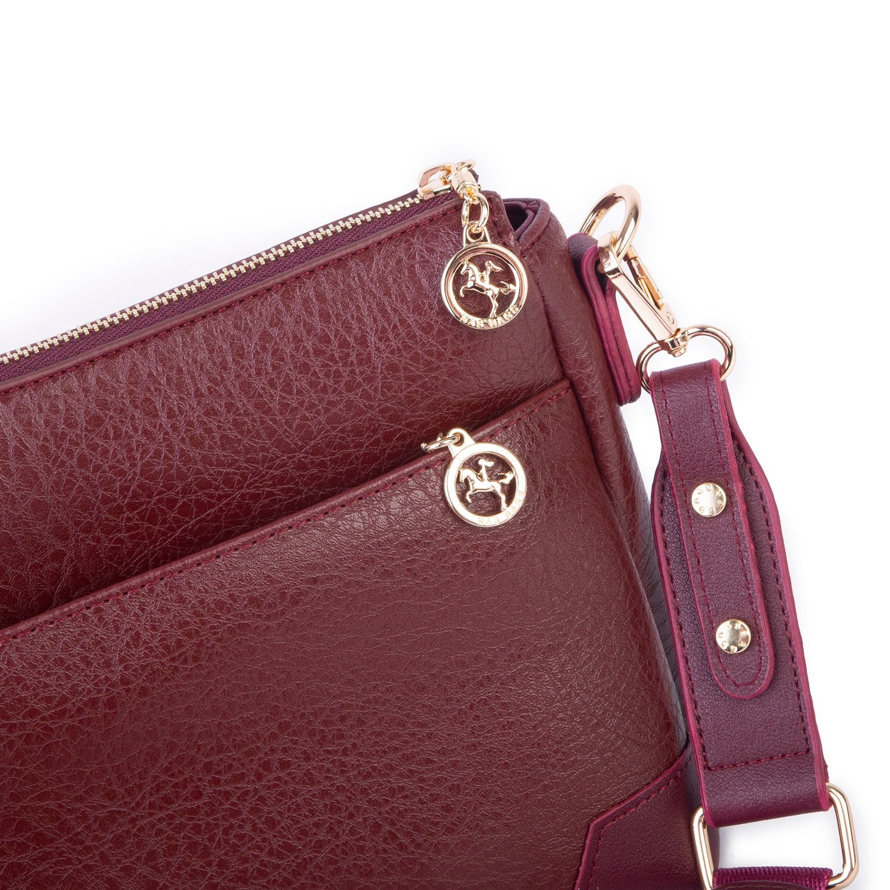 Nas Bag Kadın Spor Şık Günlük Postacı Çapraz Çanta (en 25 cm ;boy 22 cm ) Bordo Victoria