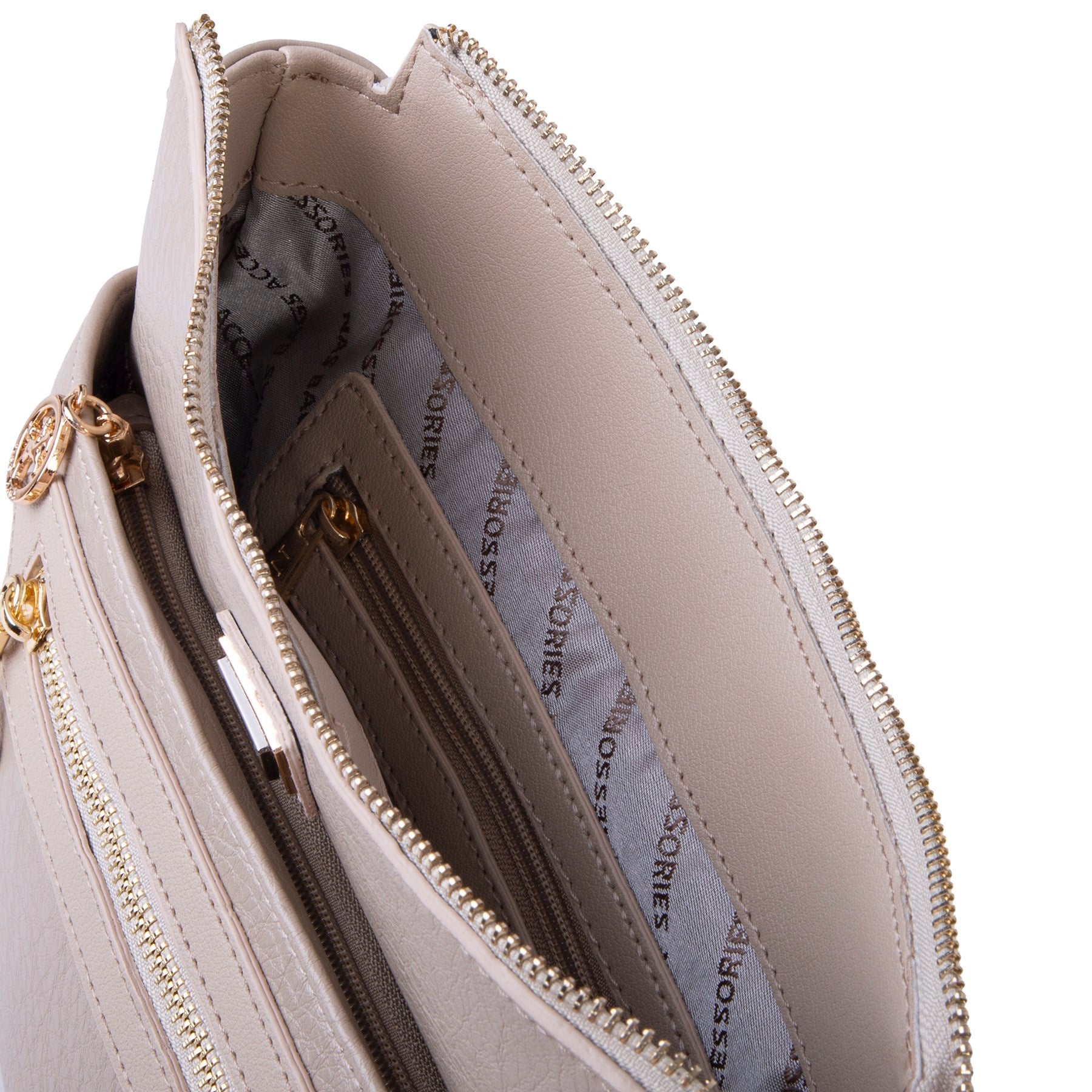 Nas Bag Kadın Spor Şık Günlük Postacı Çapraz Çanta (en 25 cm ;boy 22 cm )  Kum Victoria